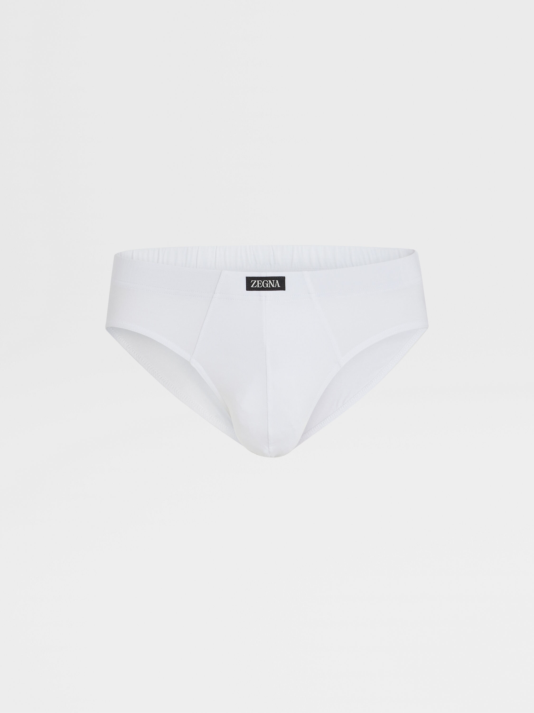 White Stretch Modal Briefs Product detail photo #2