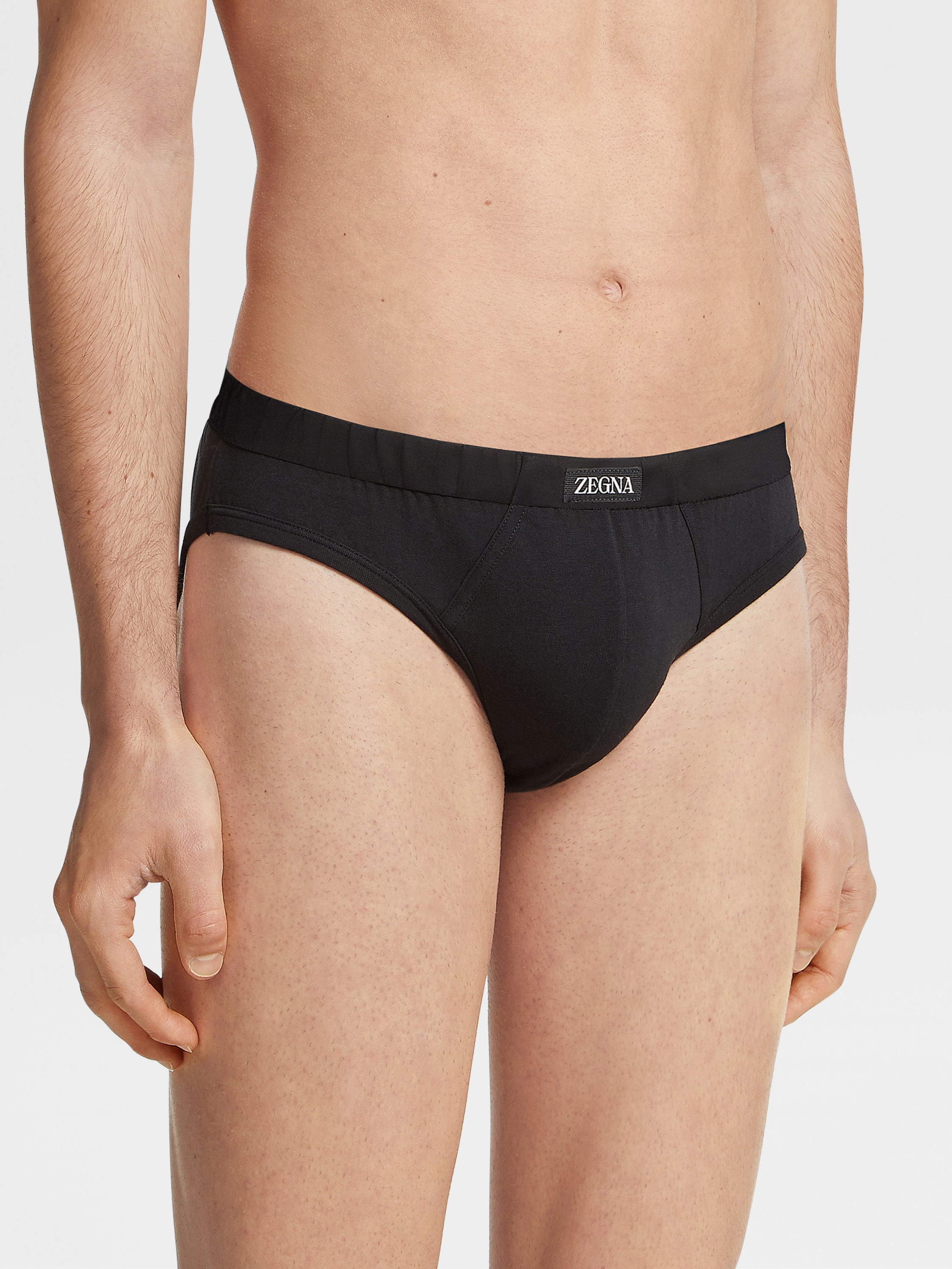 Black Cotton Briefs Product detail photo #1