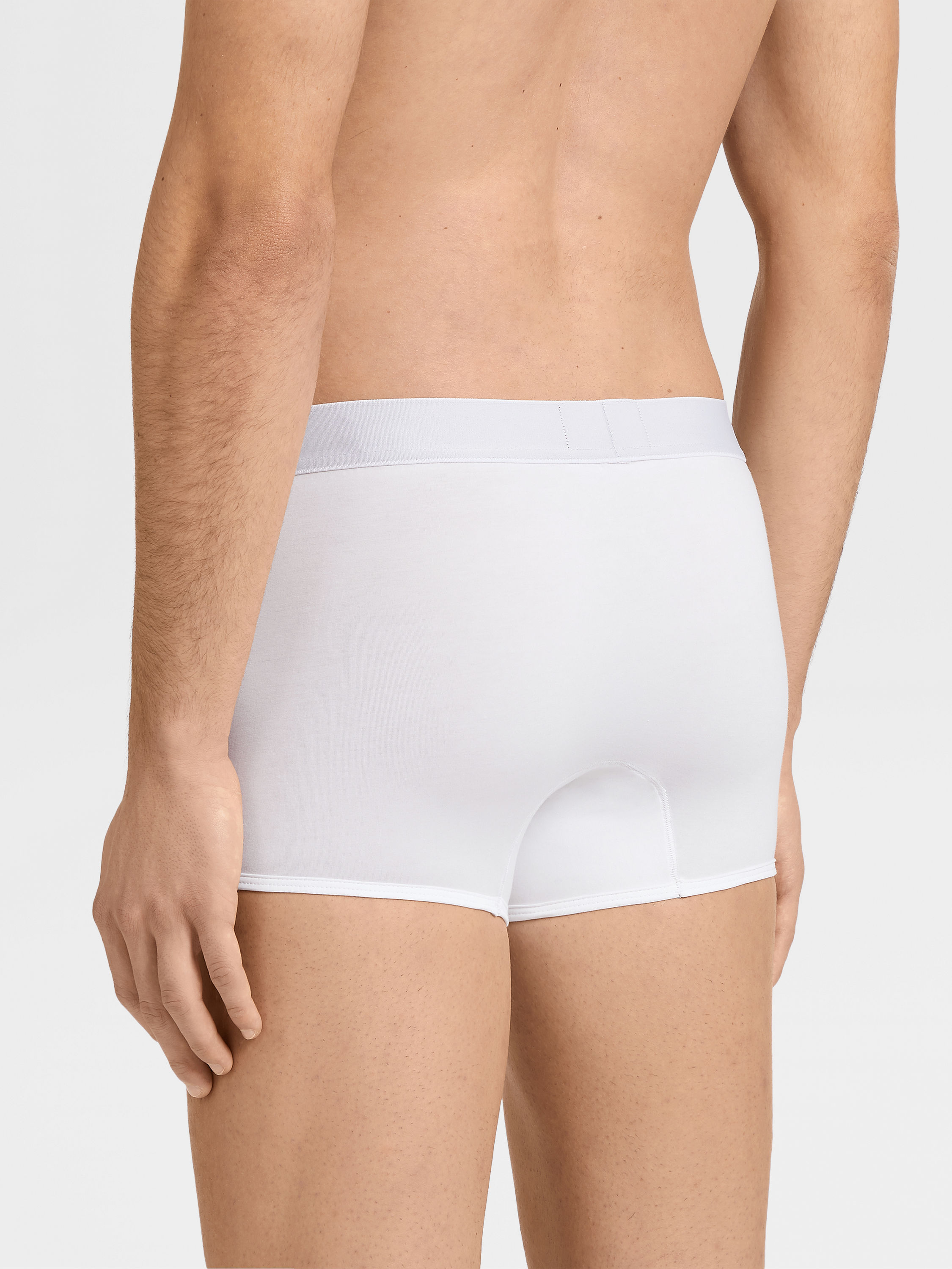 White Cotton Trunks Product detail photo #2