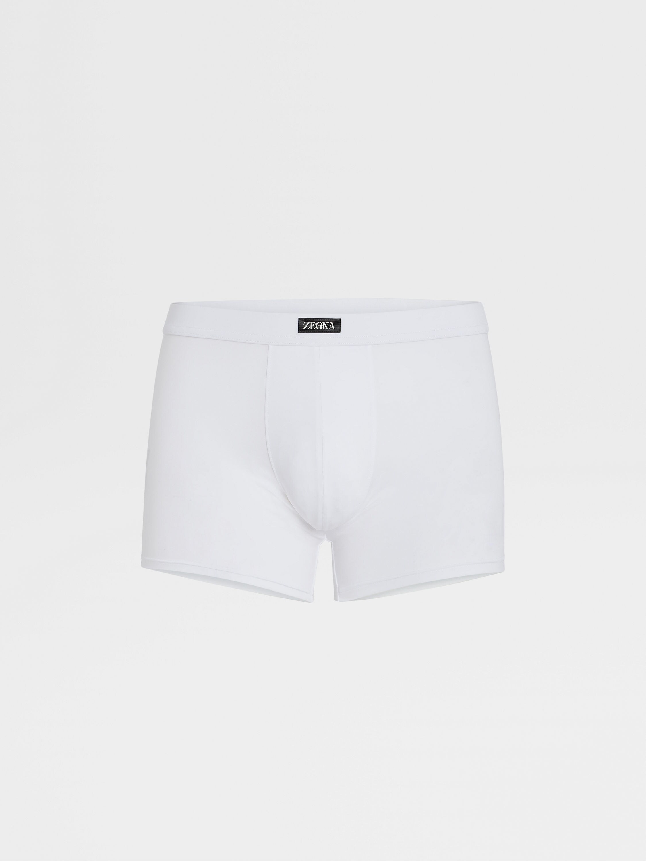 White Stretch Modal Boxers Product detail photo #2