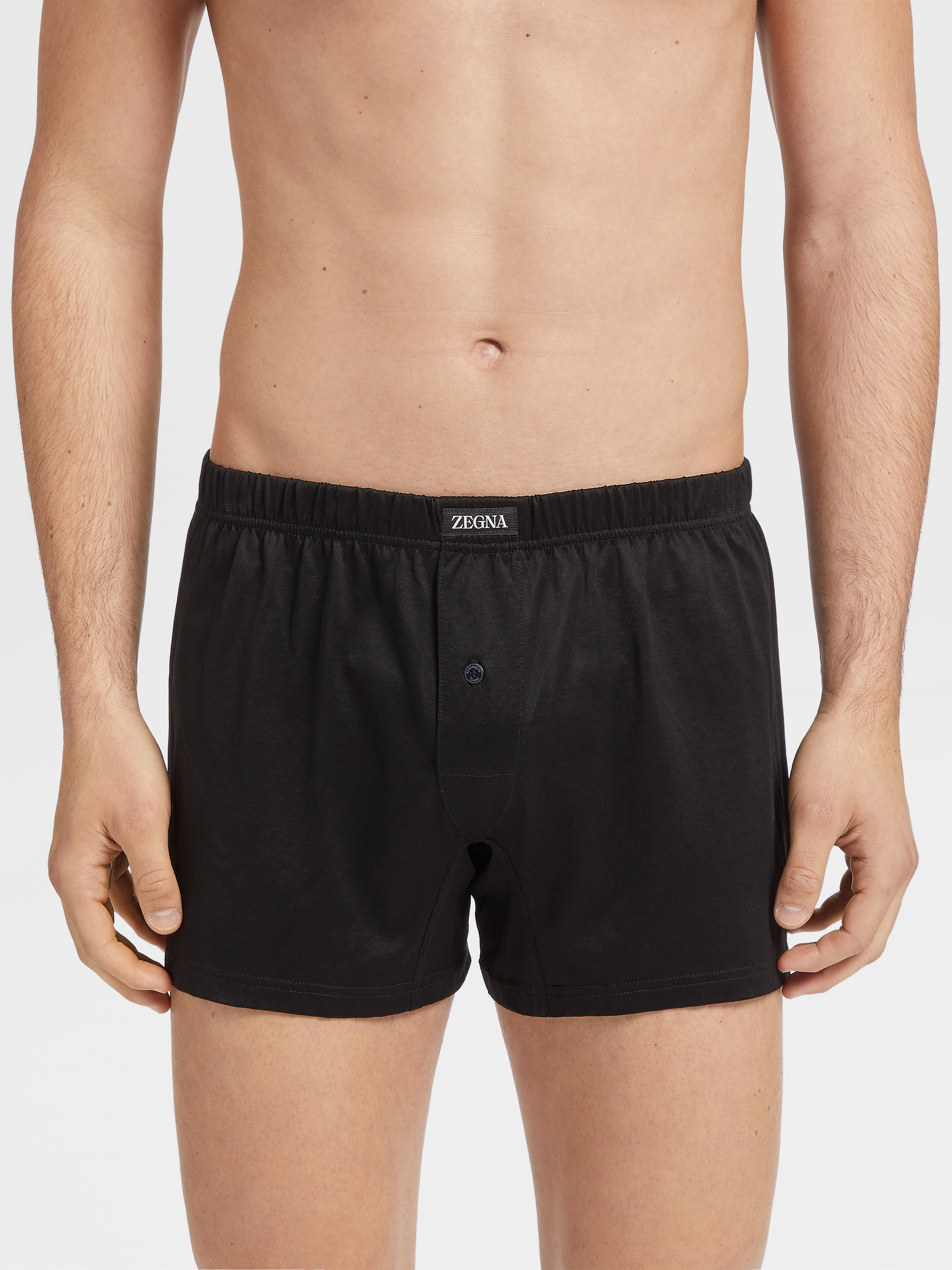 Black Filoscozia Cotton Boxer Product detail photo #1