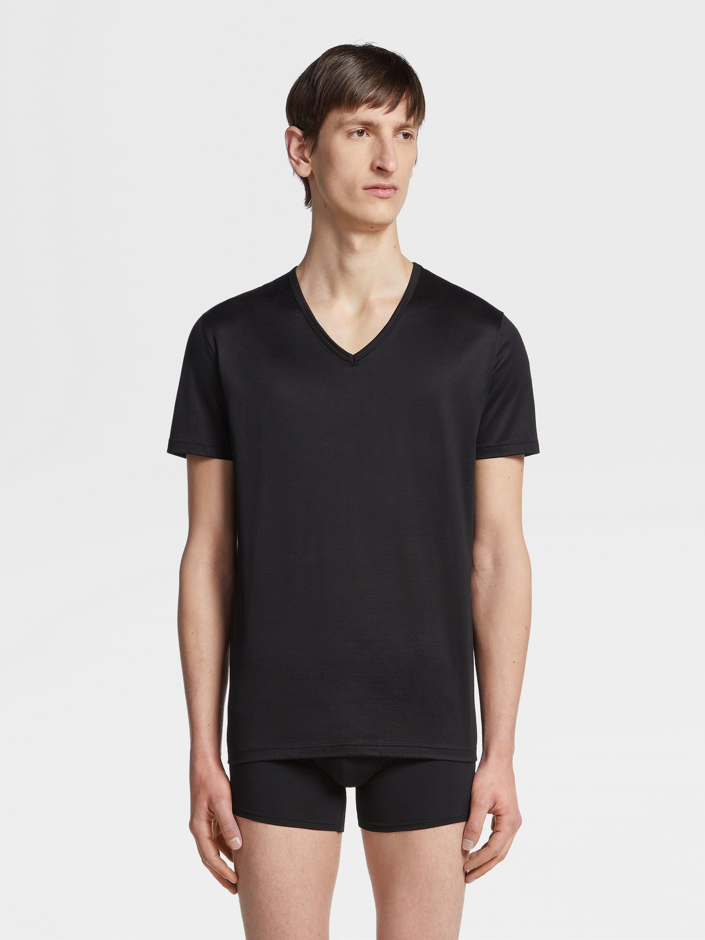 黑色棉质 T 恤 產品細節圖 #2