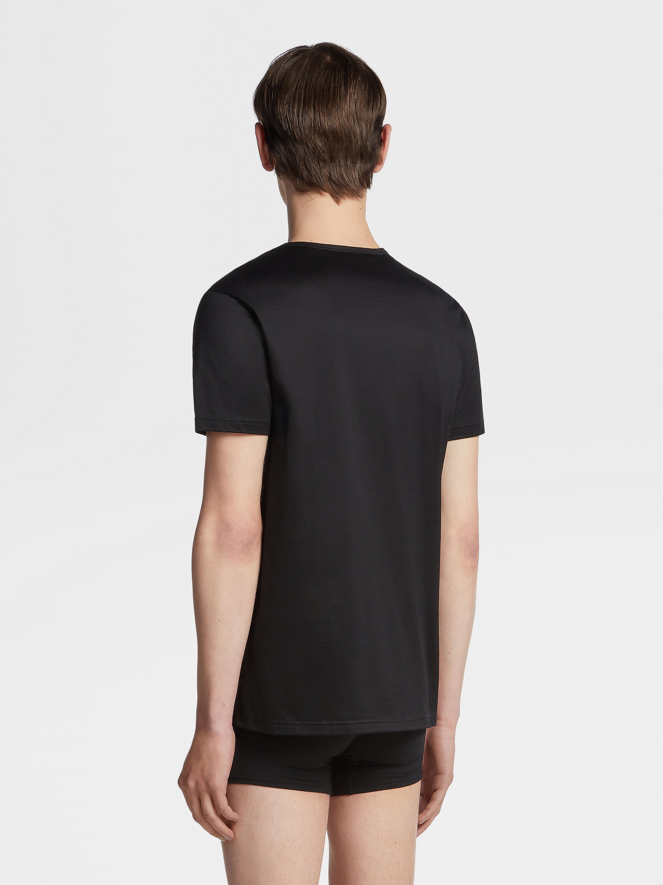 黑色棉质 T 恤 產品細節圖 #3