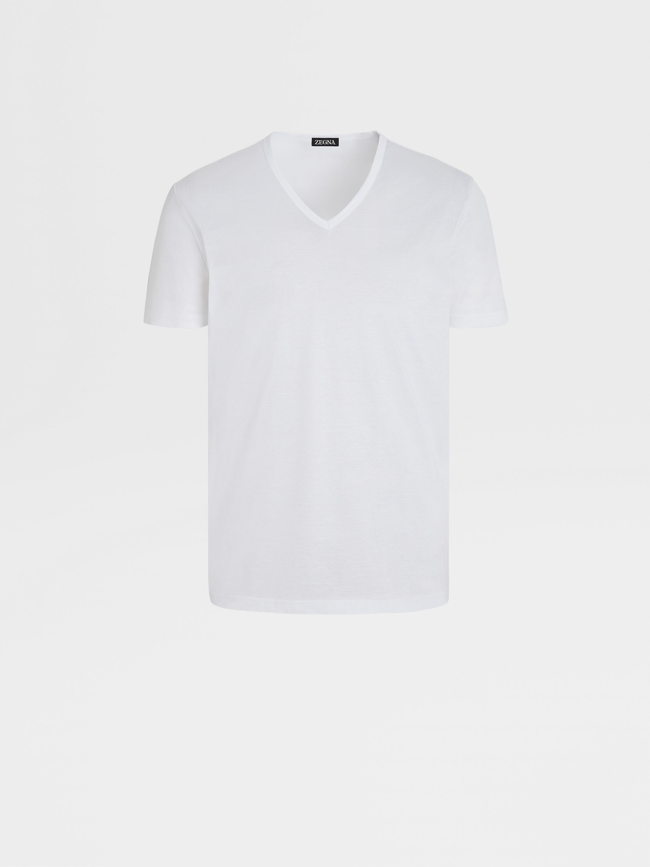 White Cotton T-shirt Product detail photo #2