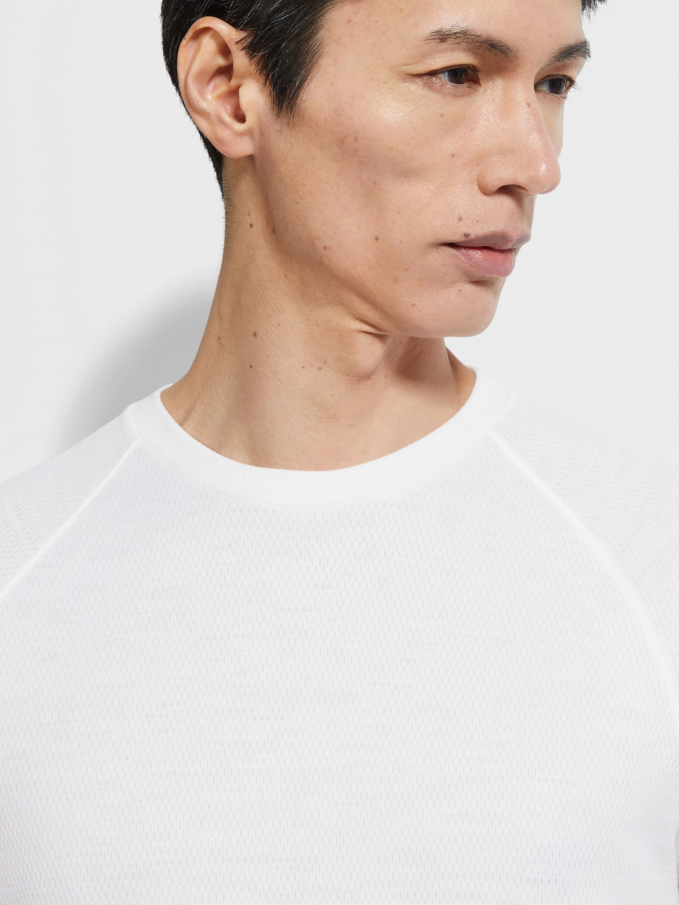 白色羊毛 T 恤 產品細節圖 #1