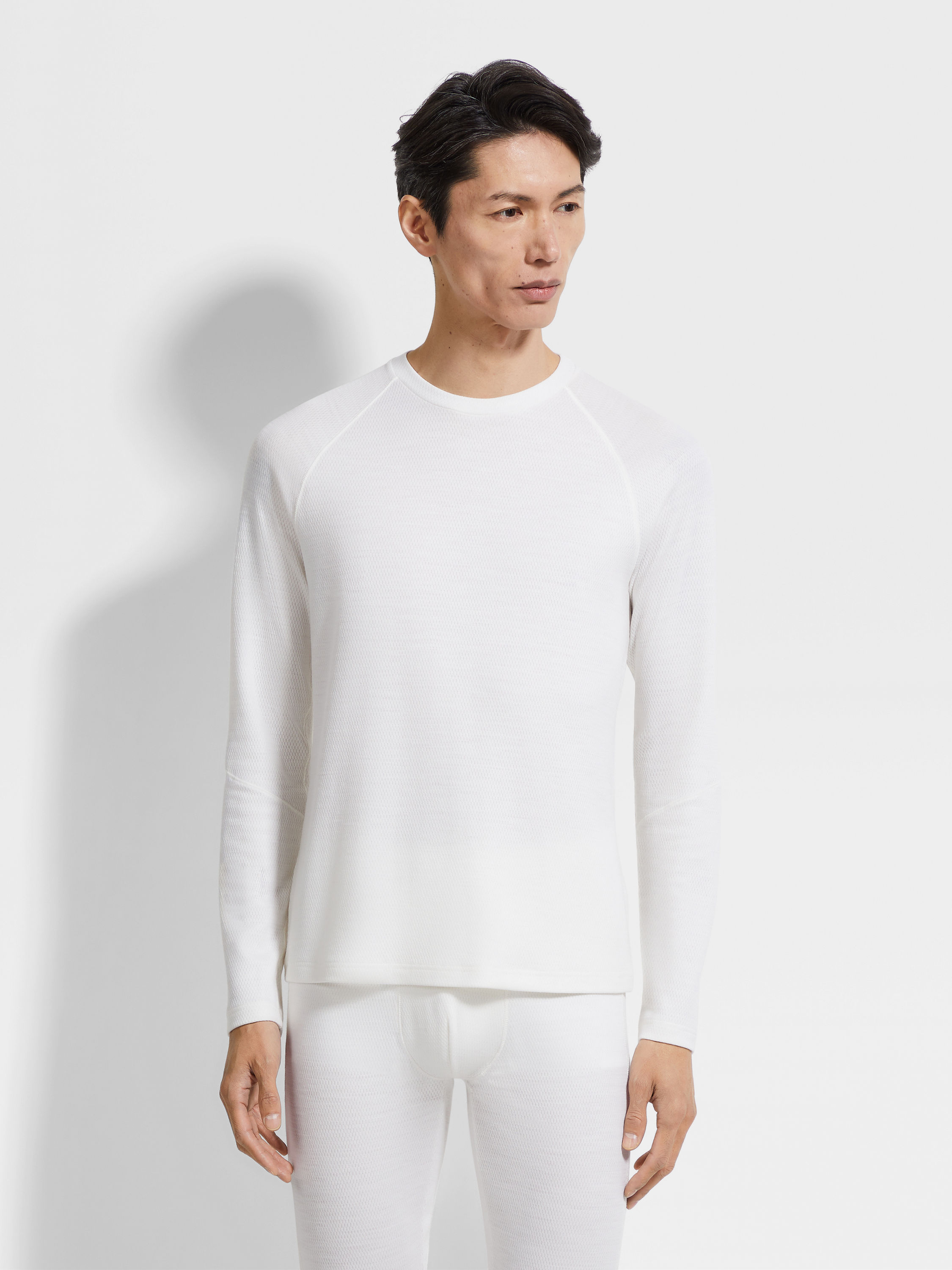 白色羊毛 T 恤 產品細節圖 #2