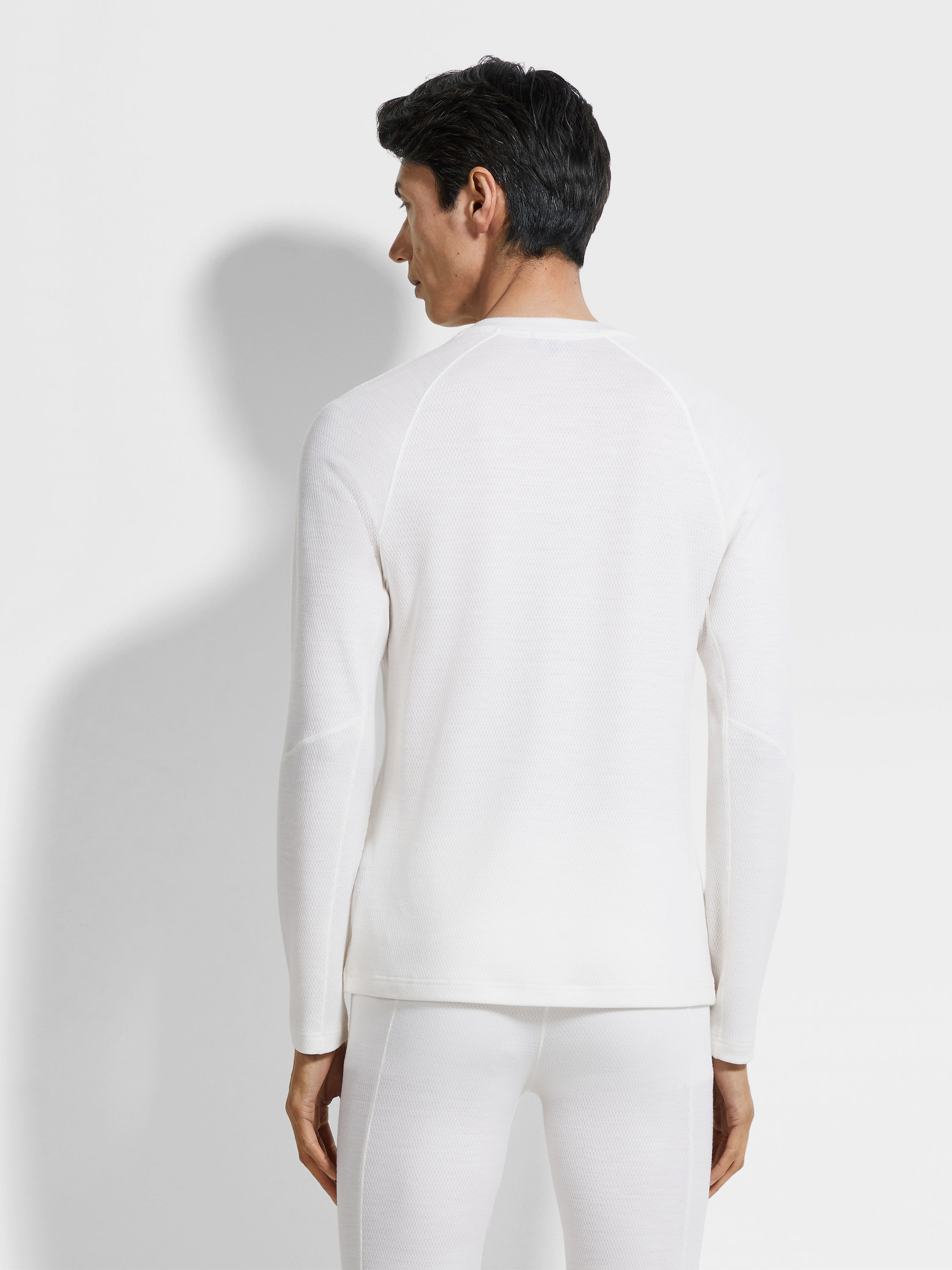 白色羊毛 T 恤 產品細節圖 #3