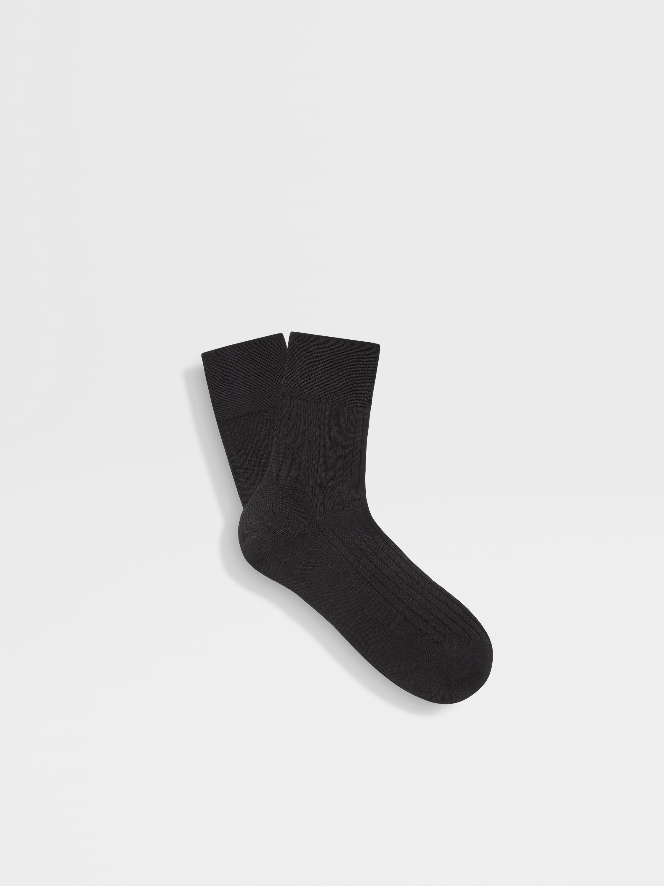 Navy Blue Cotton Socks