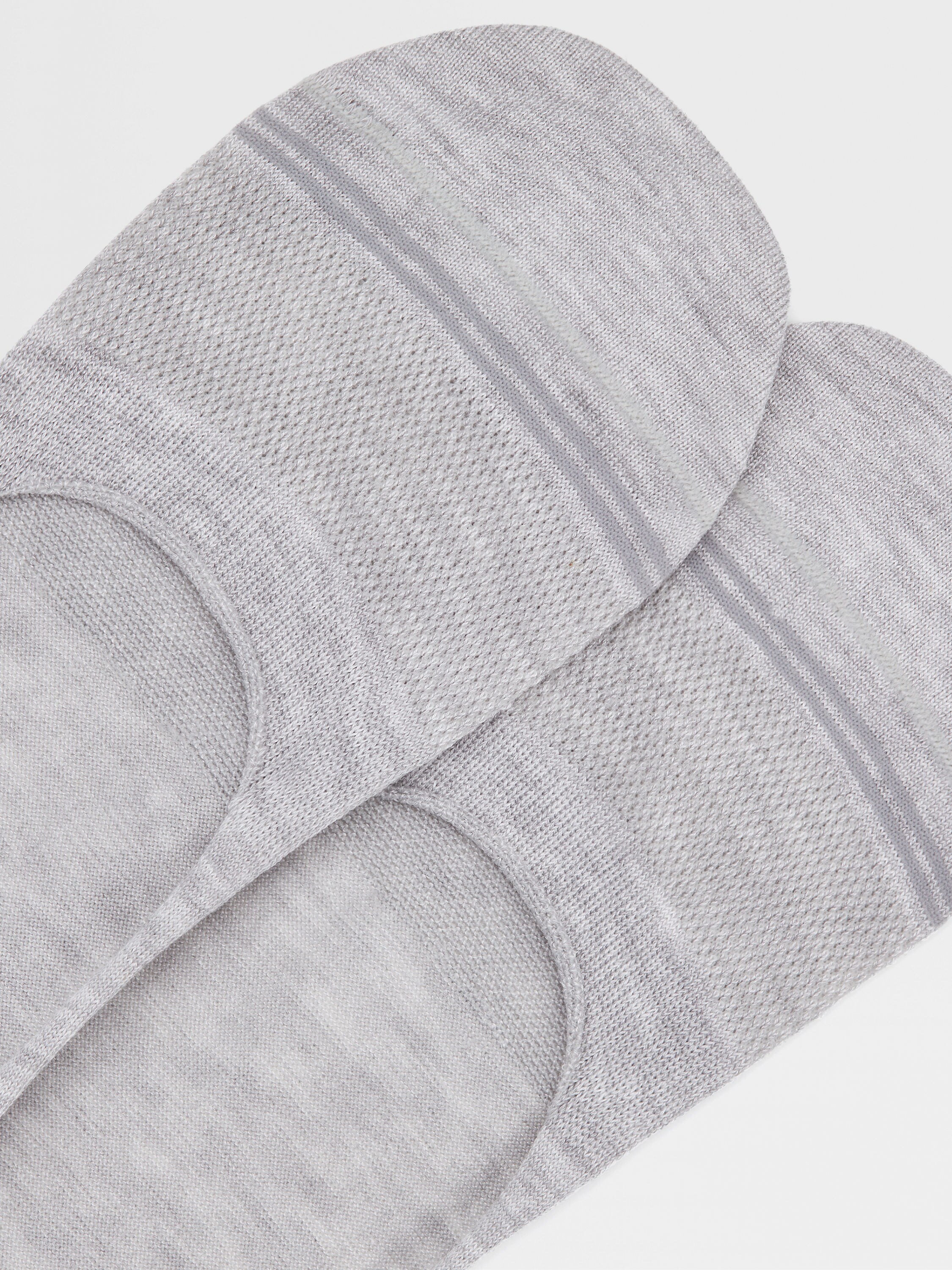 Grey Mélange Cotton Blend Socks Product detail photo #1