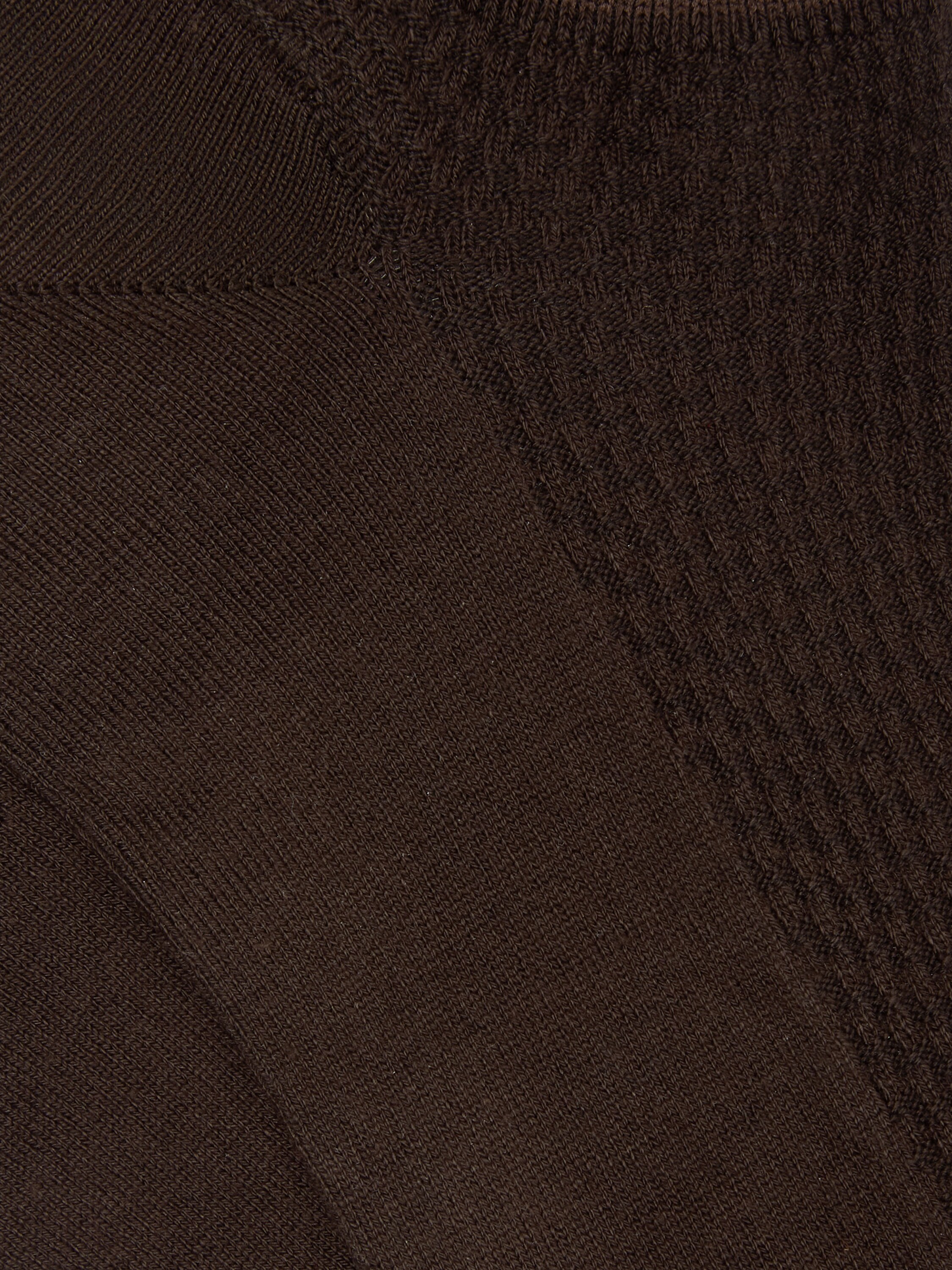 Dark Brown Cotton Blend Socks Product detail photo #1