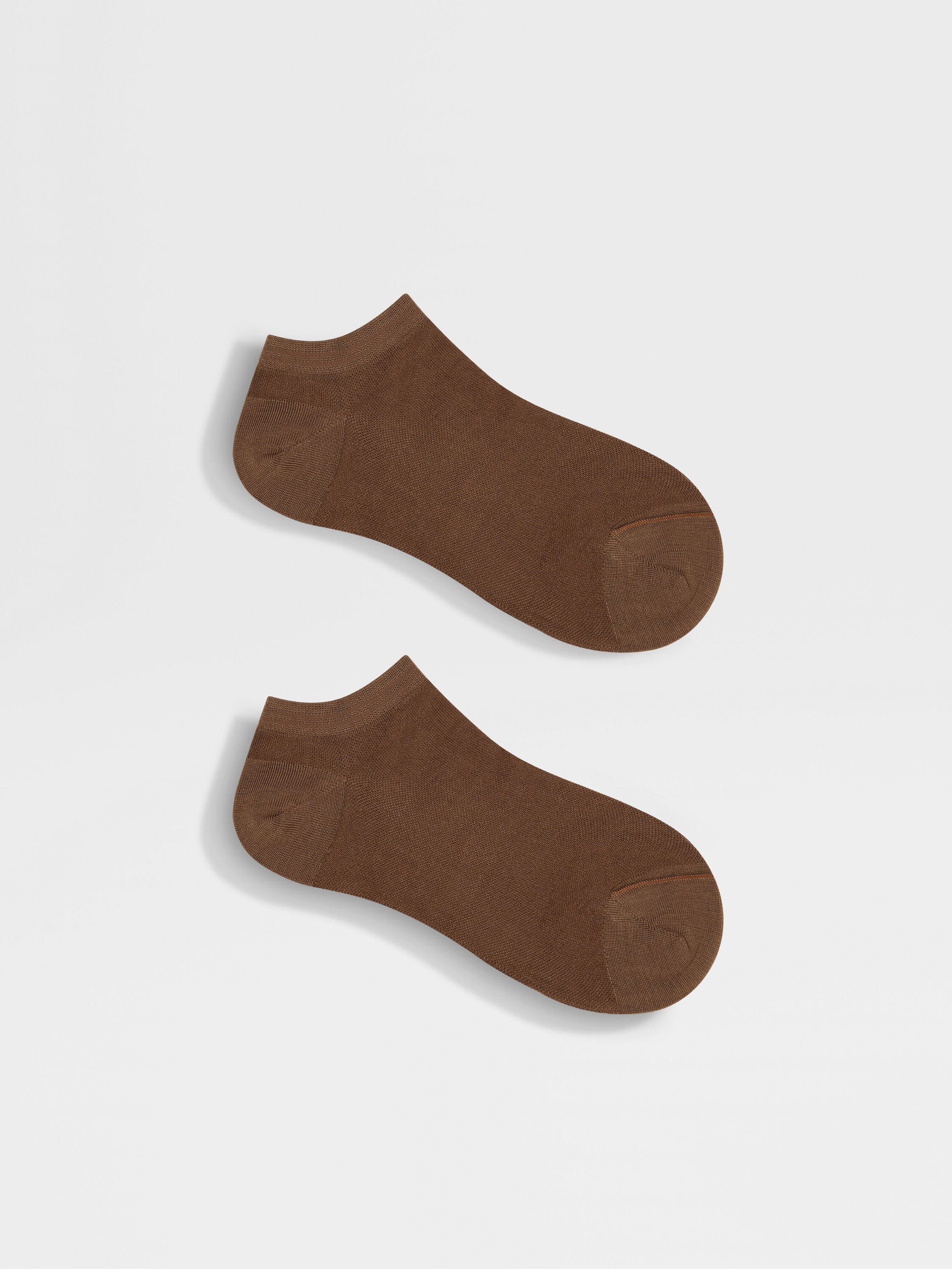 Brown Cotton Blend Socks Product detail photo #2