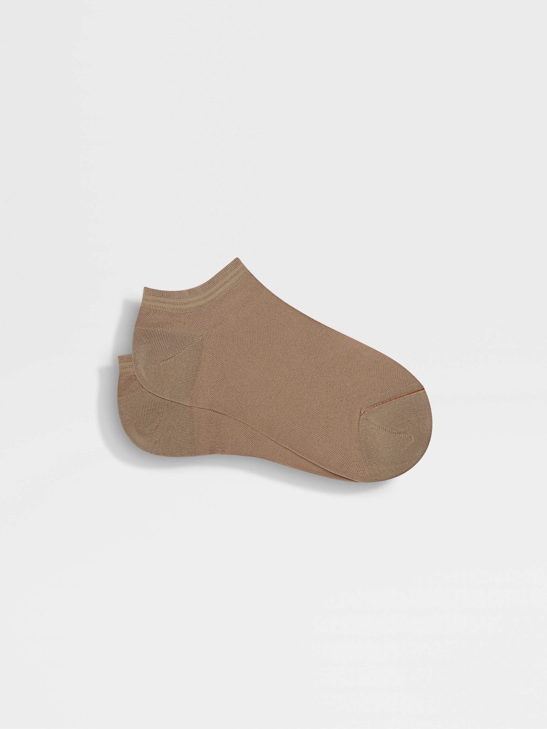 Light Taupe Cotton Blend Socks Main product photo