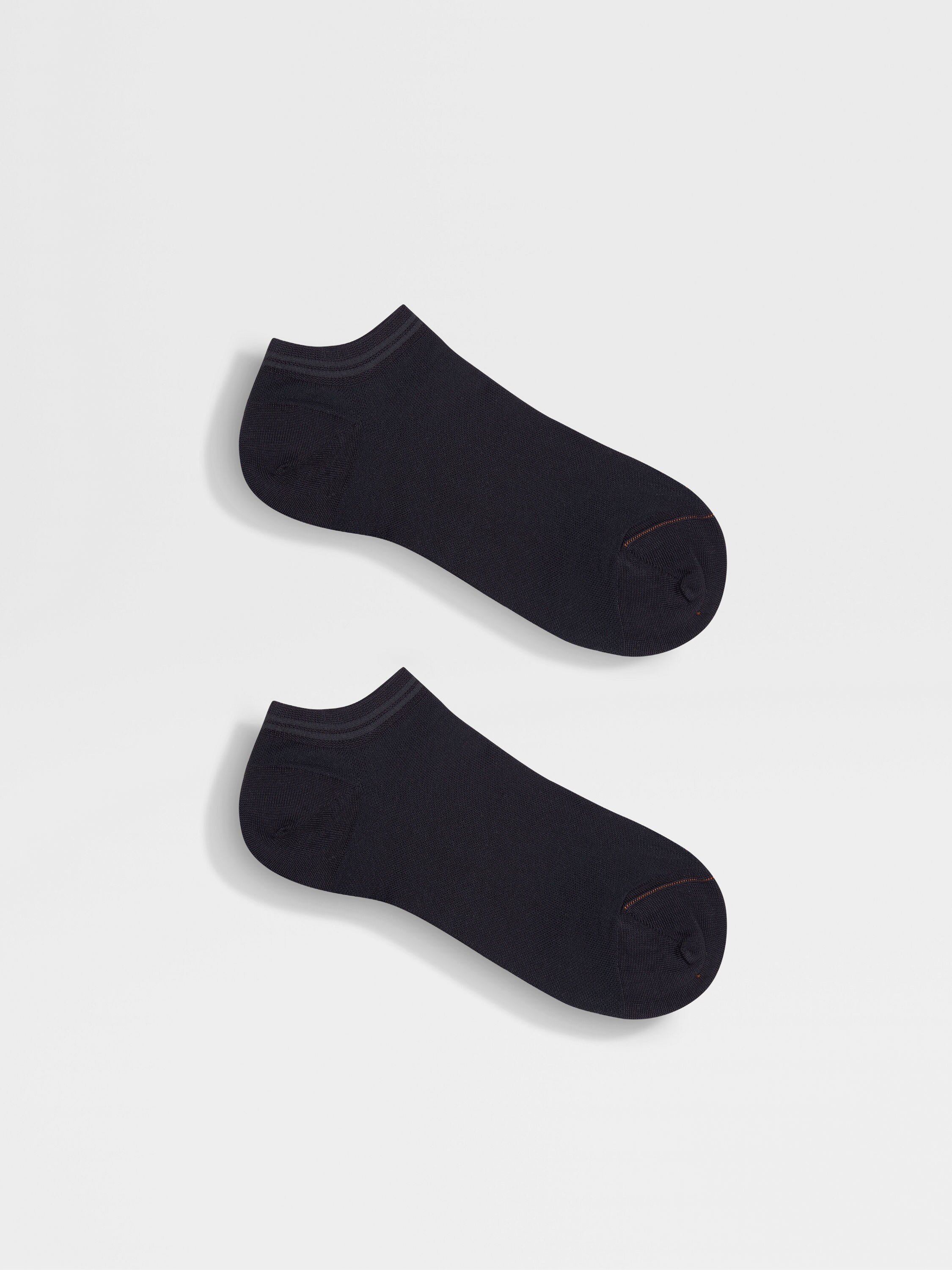 Navy Blue Cotton Blend Socks Product detail photo #2