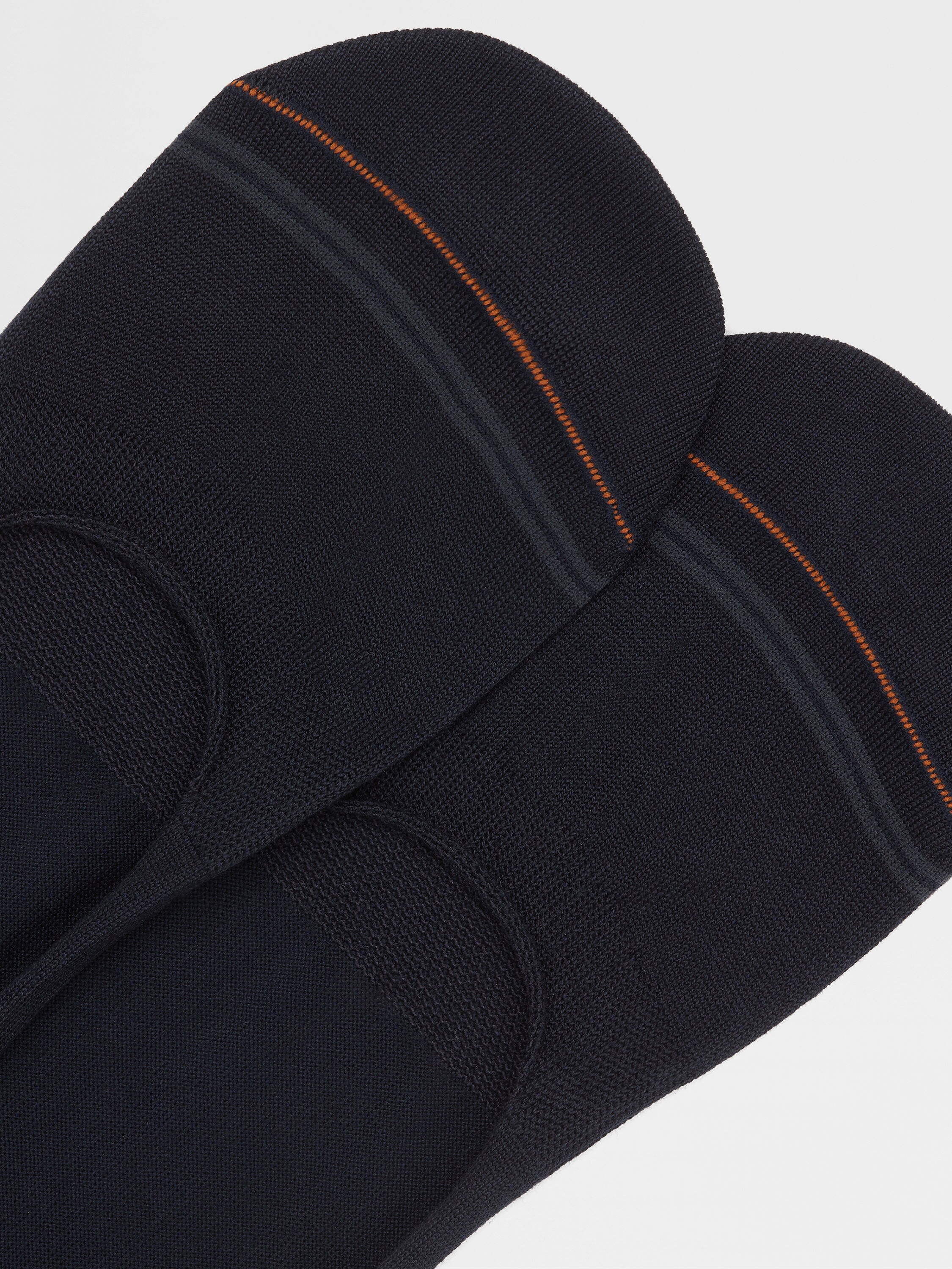 Navy Blue Cotton Blend Socks Product detail photo #1