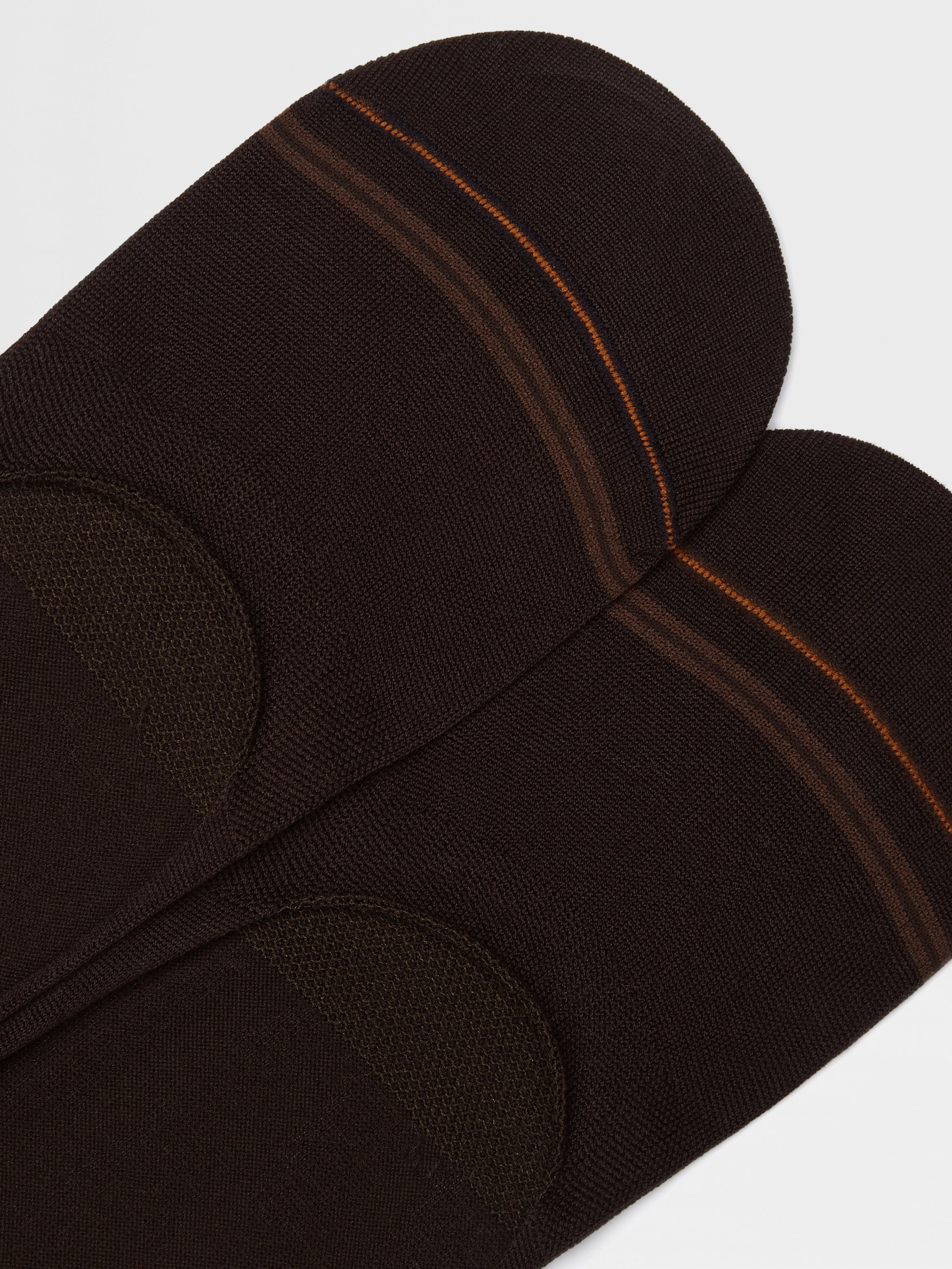 深棕色棉质混纺袜子 产品细节图 #1