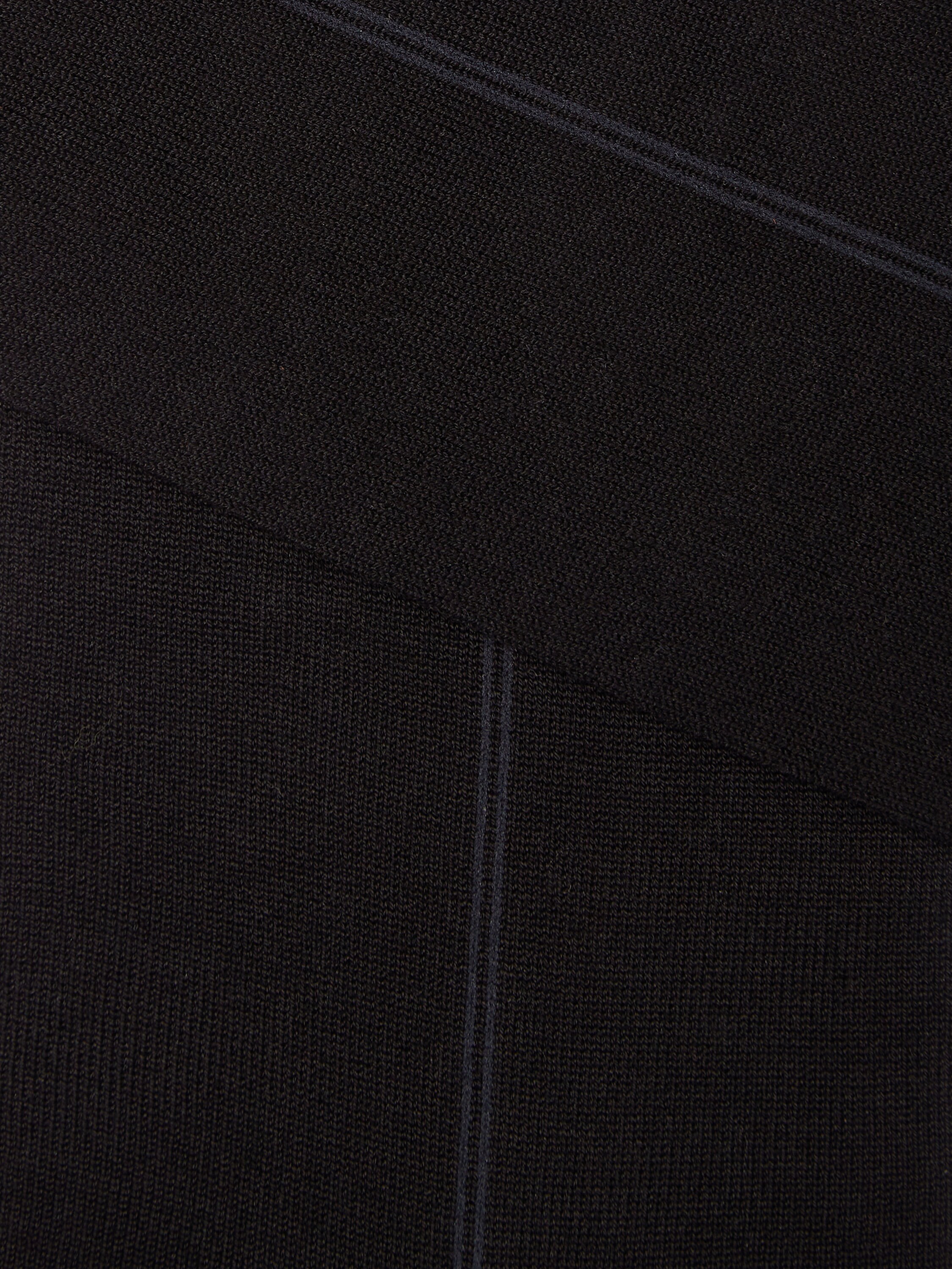 Black Cotton Blend Socks Product detail photo #1