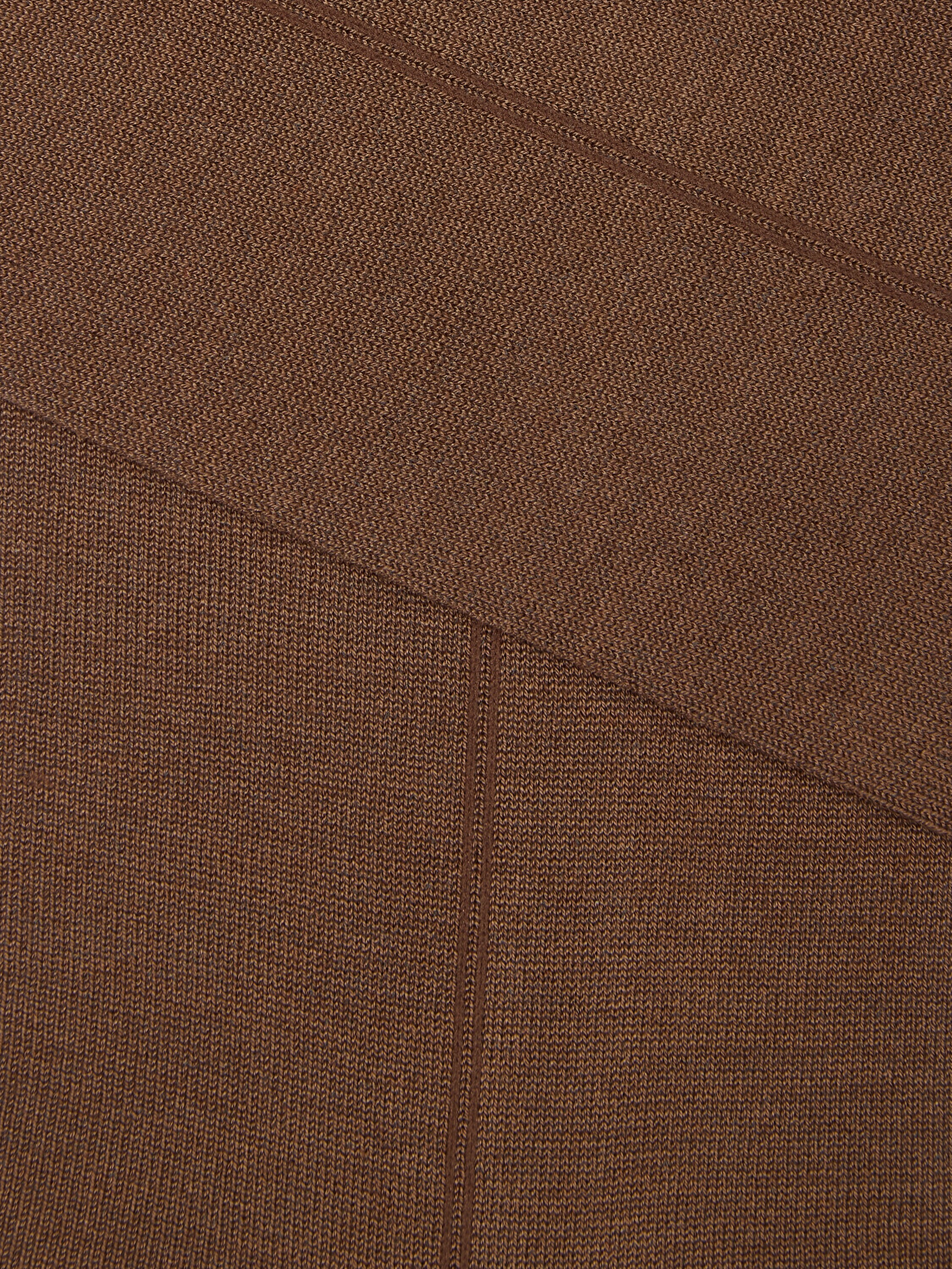 Brown Cotton Blend Socks Product detail photo #1