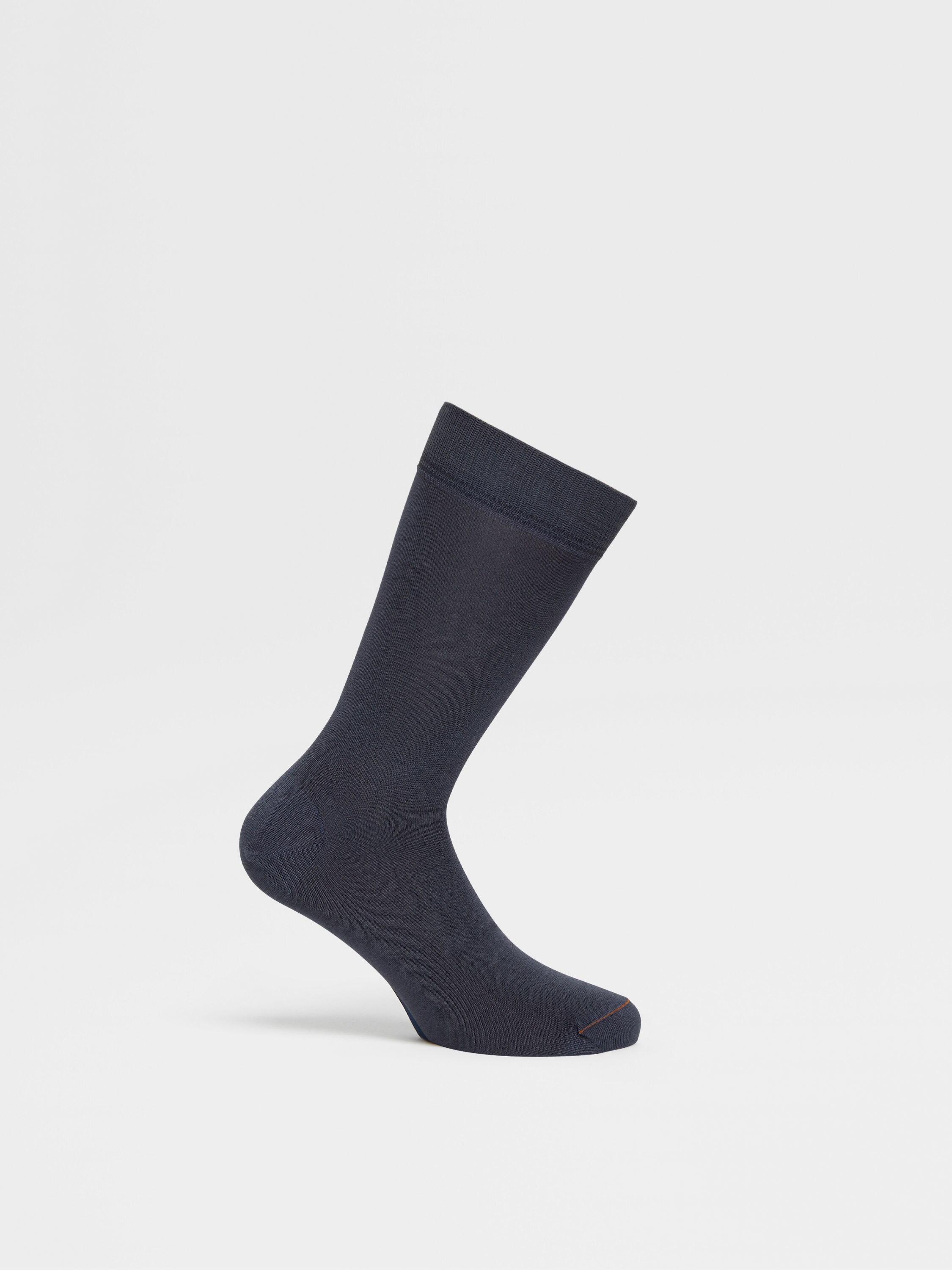 Dark Grey Cotton Blend Socks Product detail photo #2