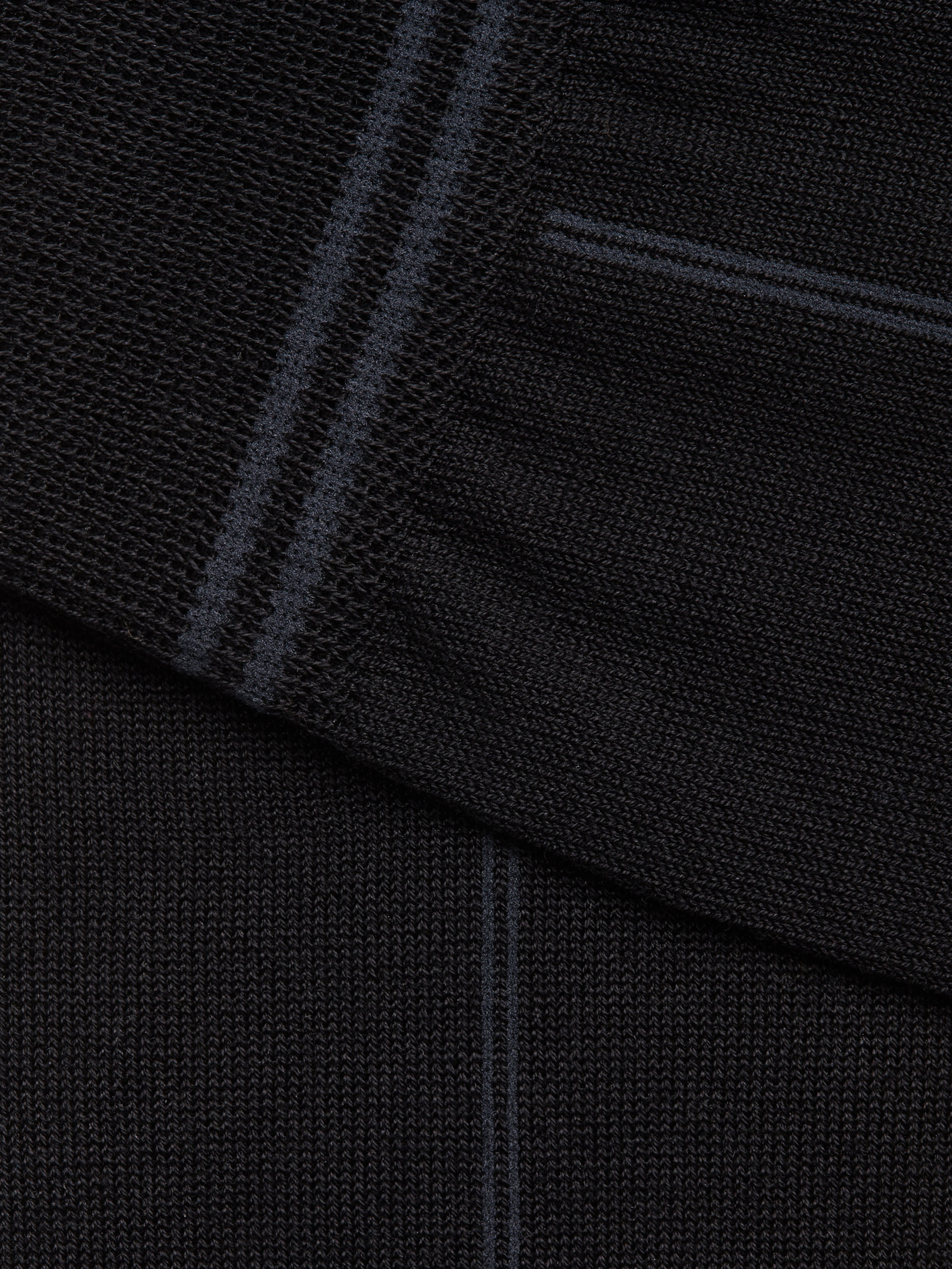 Black Cotton Blend Socks Product detail photo #1