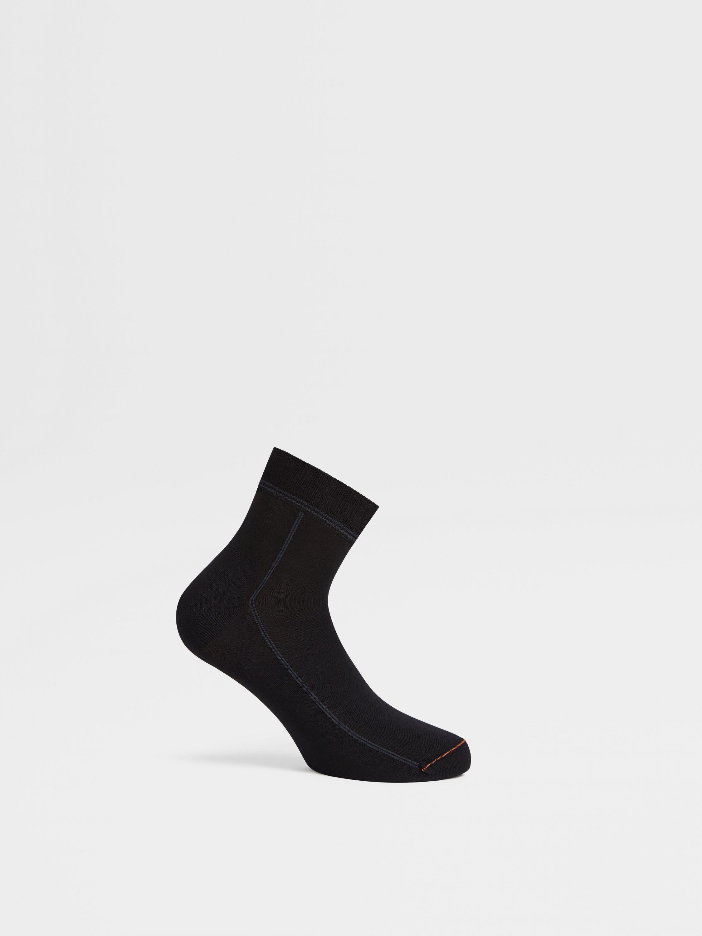 Black Cotton Blend Socks Product detail photo #2