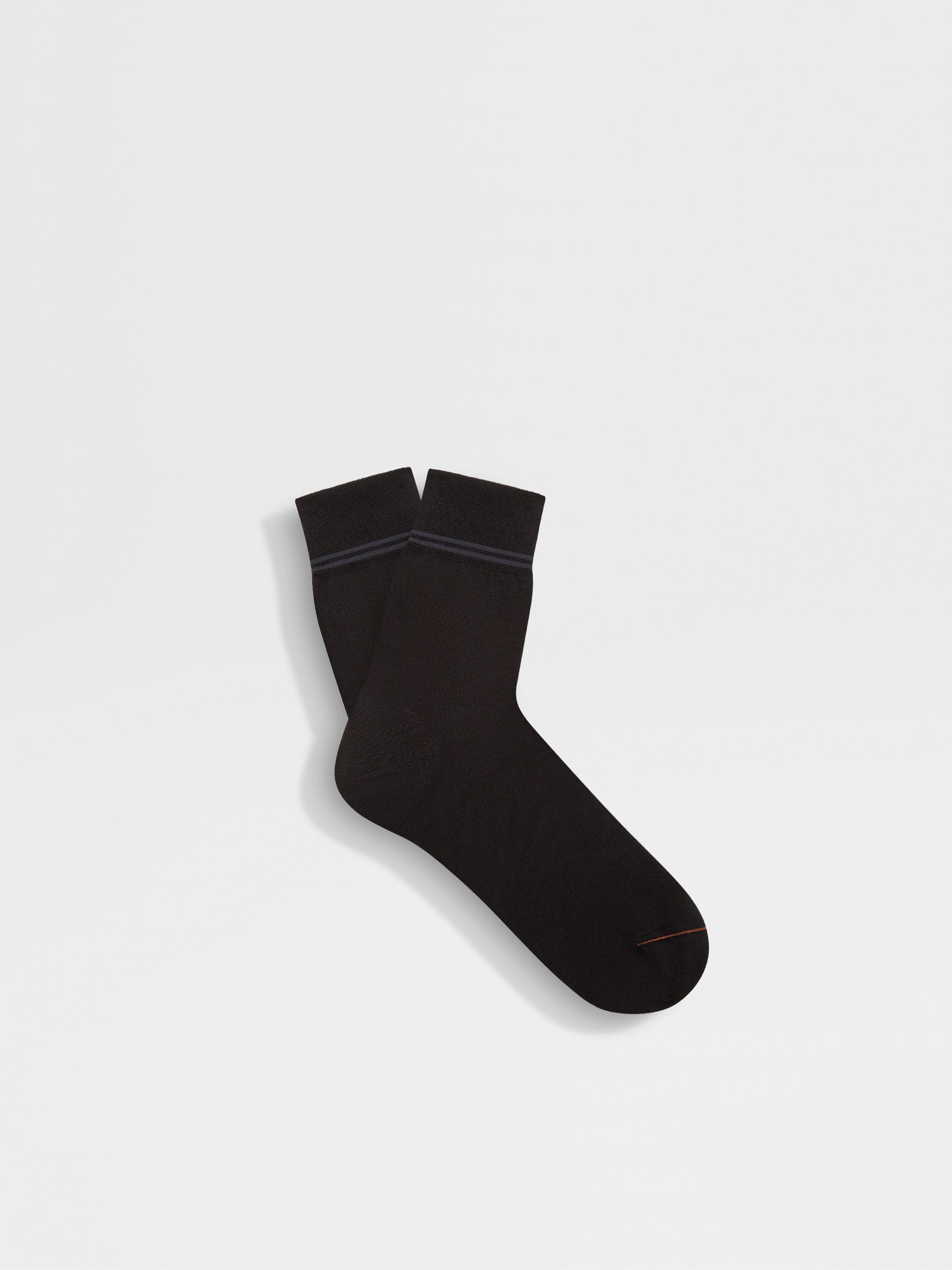 Black Cotton Blend Socks Main product photo