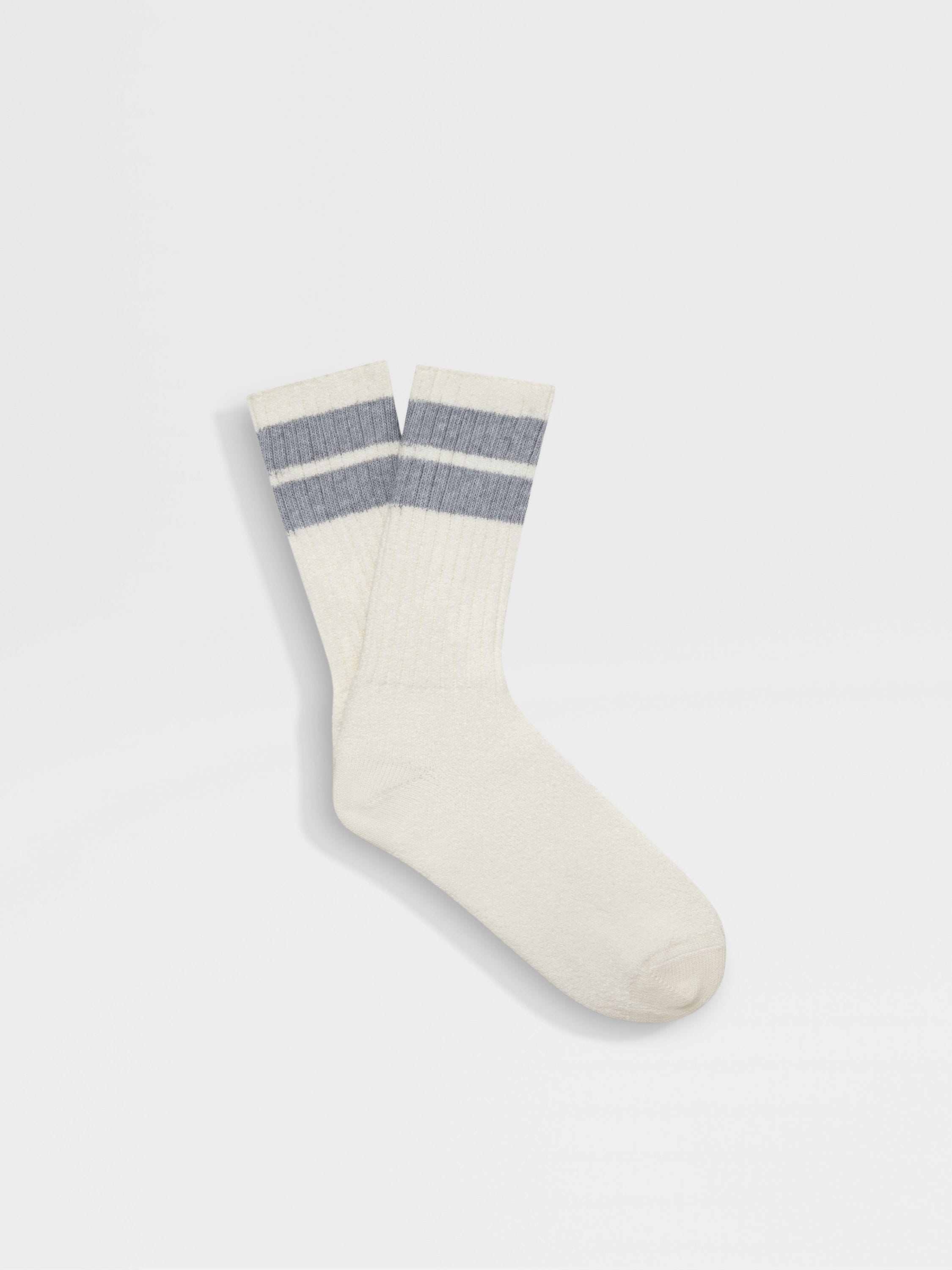 White Cotton Blend Socks Main product photo