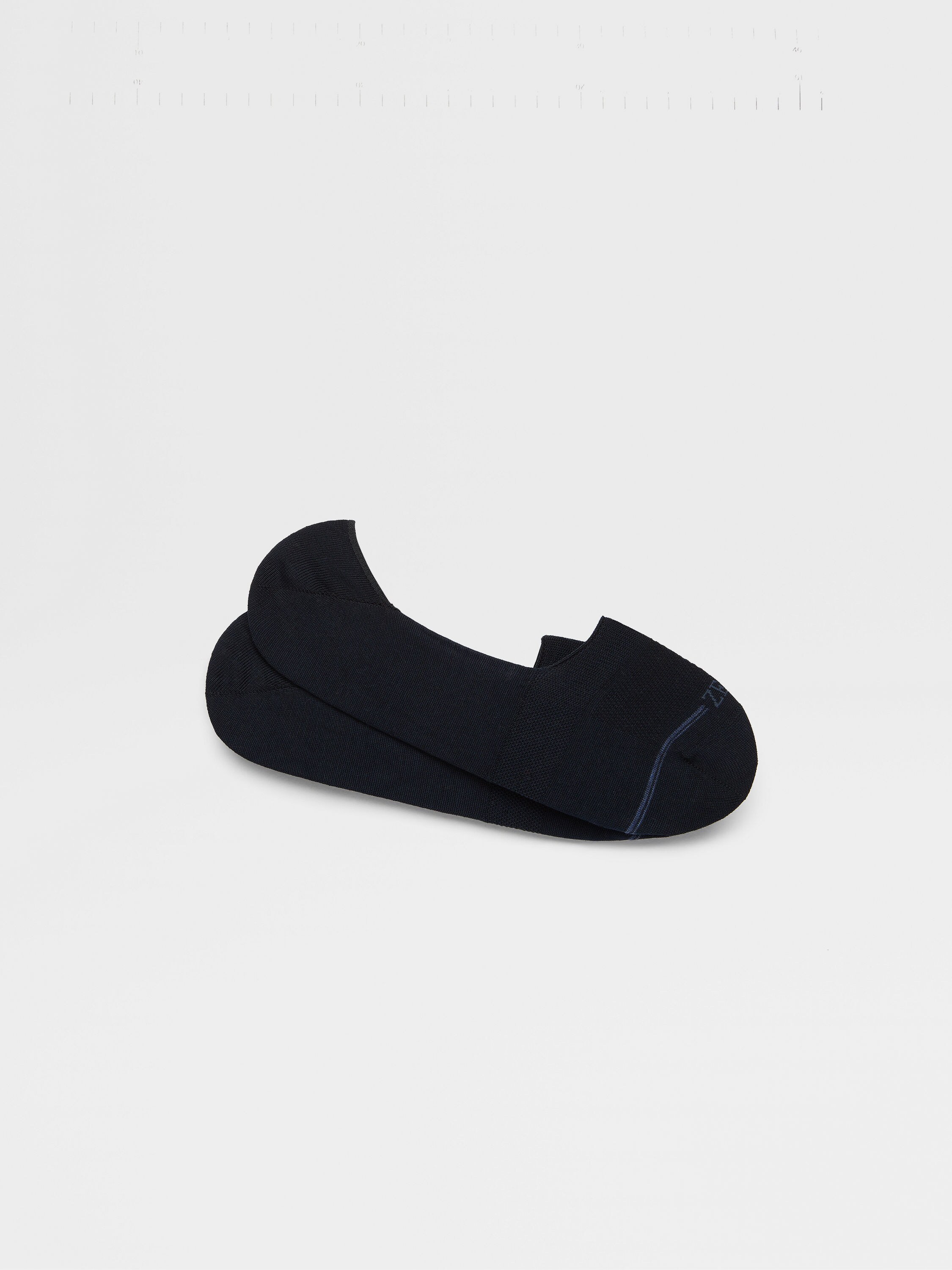 Utility Blue Cotton Blend Socks