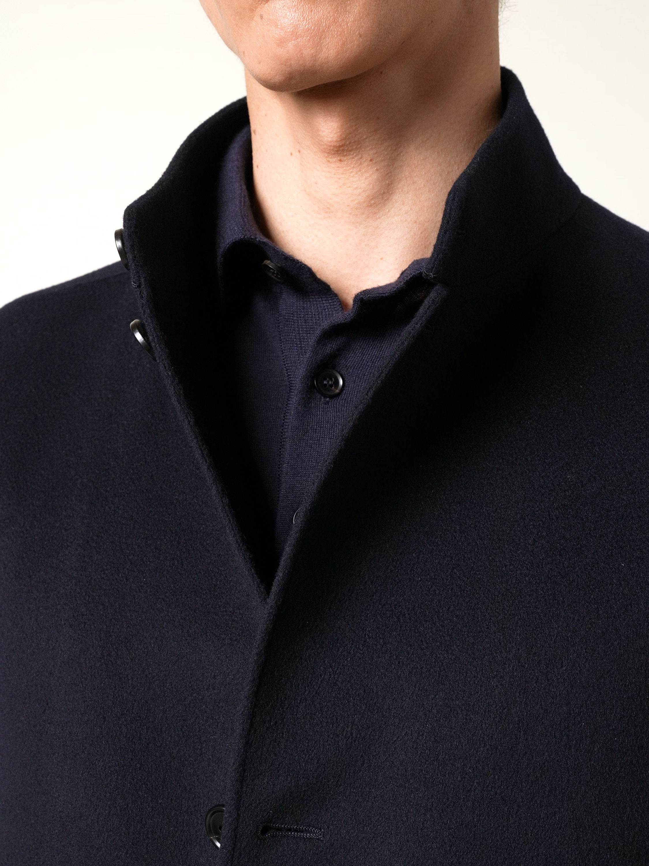 Navy Blue Oasi Cashmere Il Conte Jacket