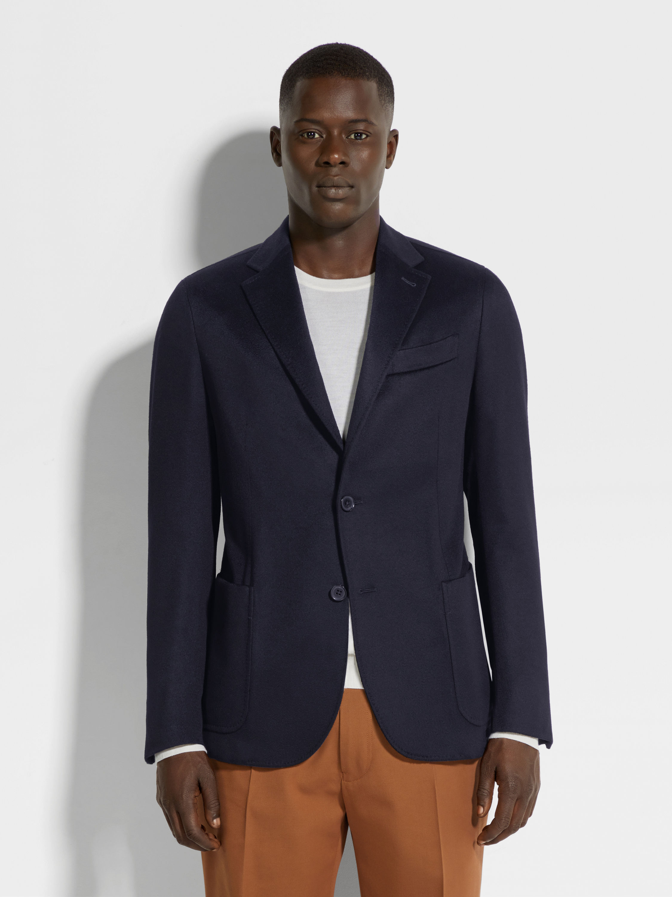 海军蓝 Oasi Cashmere 夹克 产品细节图 #3