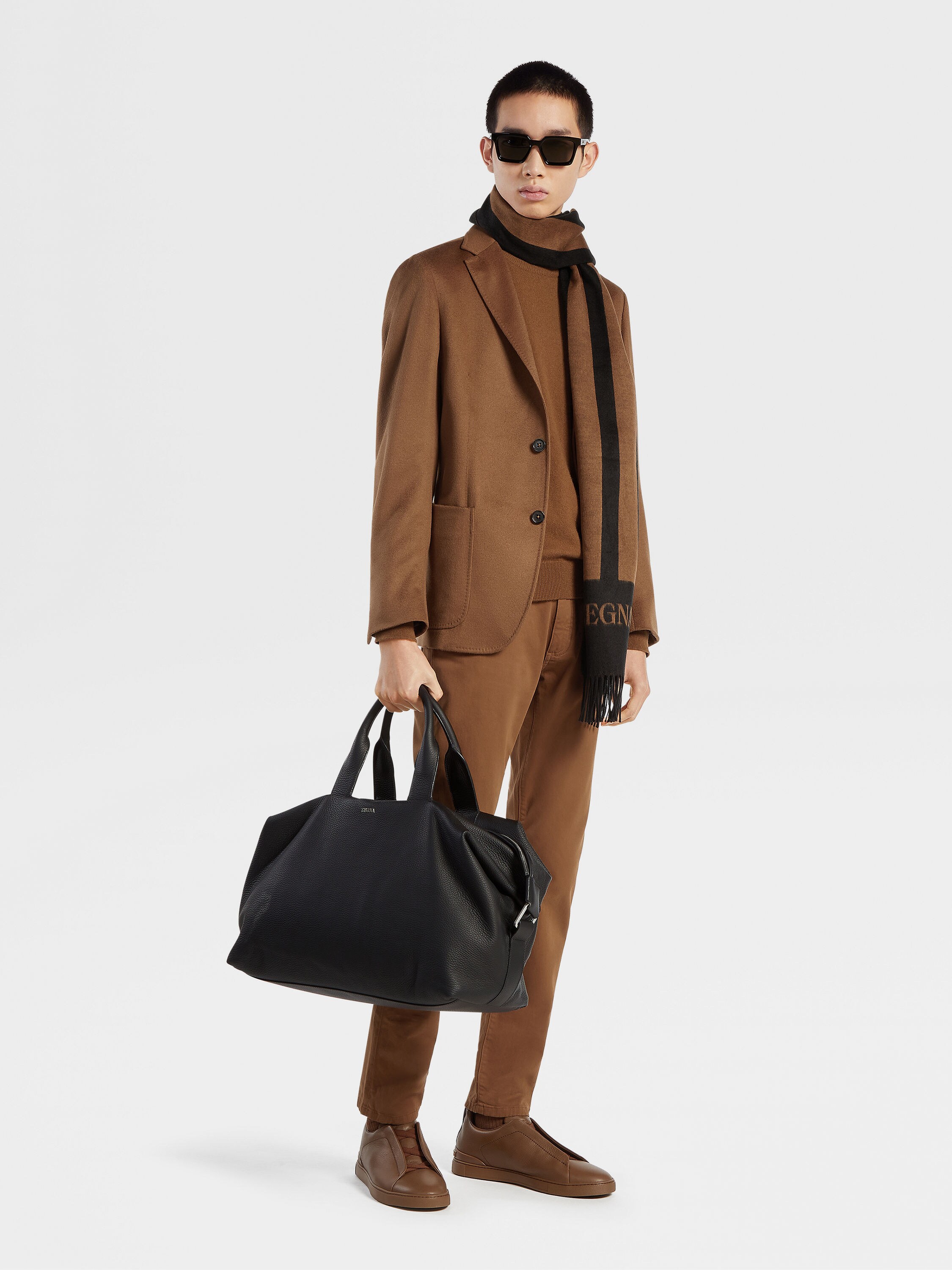 Dark Foliage Oasi Cashmere Shirt Jacket Product detail photo #1