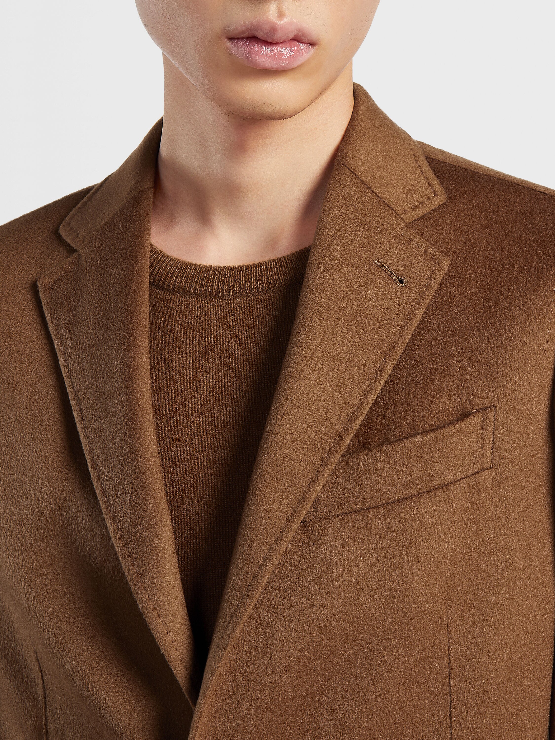 Dark Foliage Oasi Cashmere Shirt Jacket Product detail photo #2