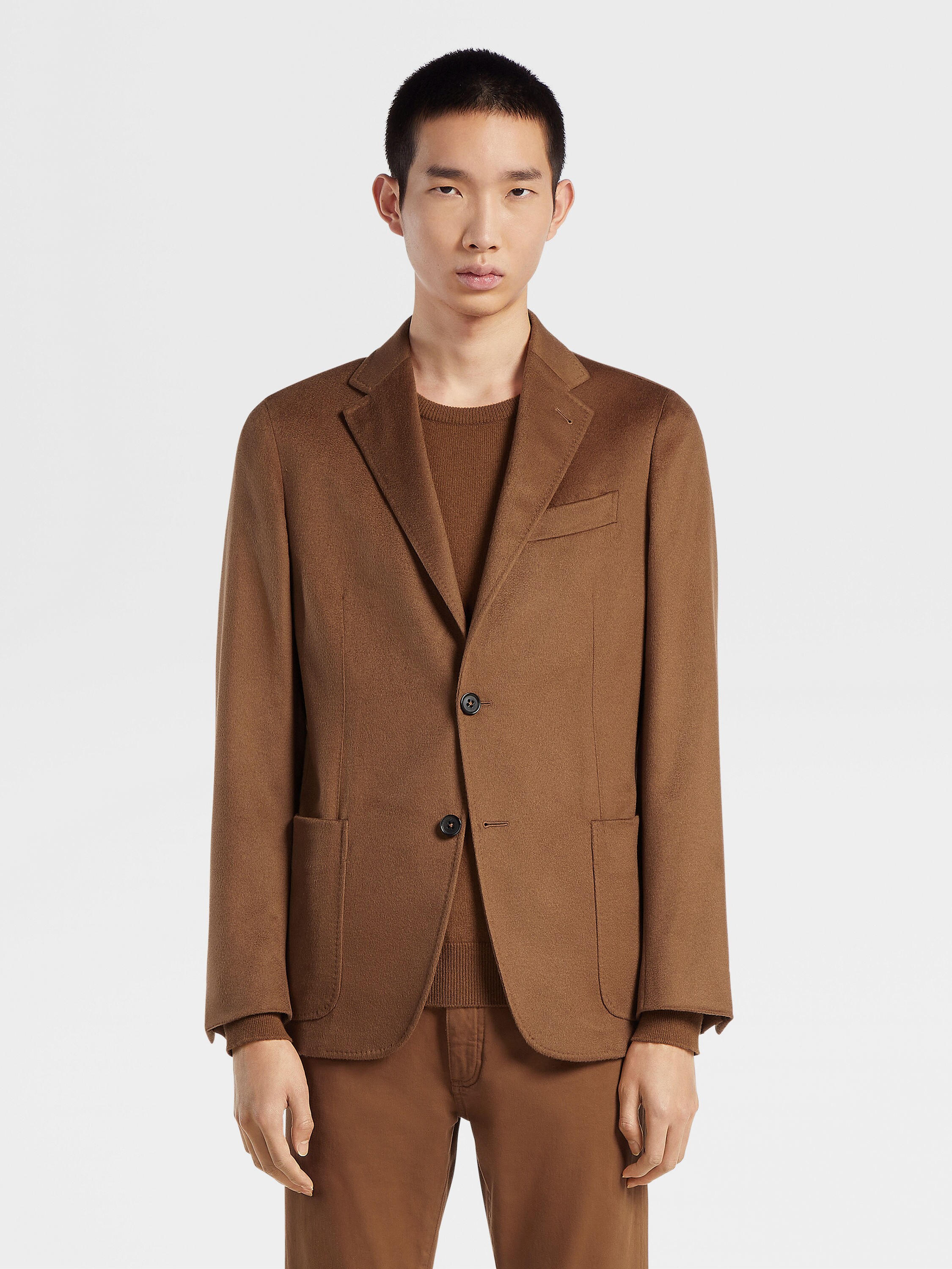 Dark Foliage Oasi Cashmere Shirt Jacket Product detail photo #3