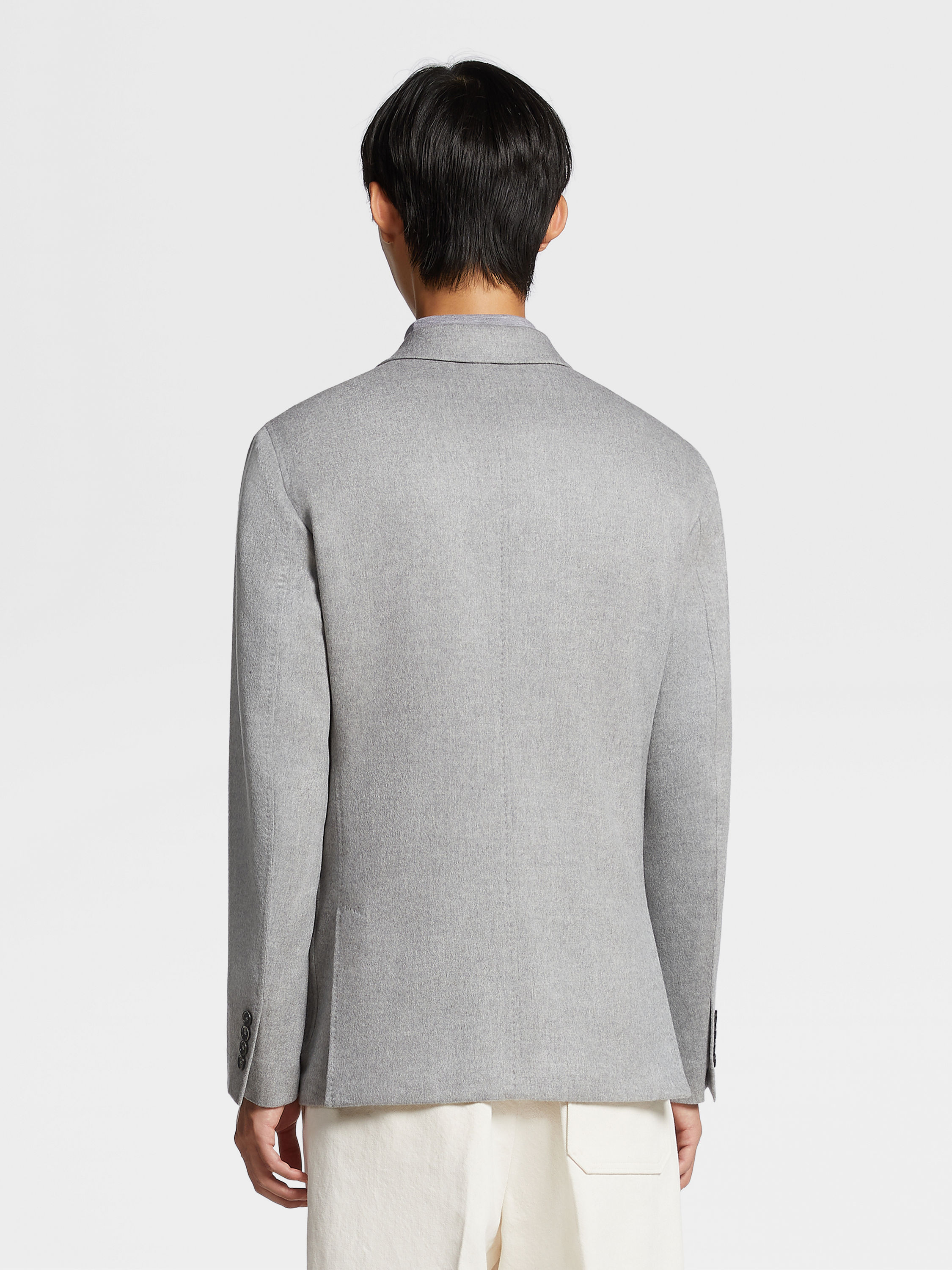 麻灰色 Oasi Cashmere 夹克 產品細節圖 #4