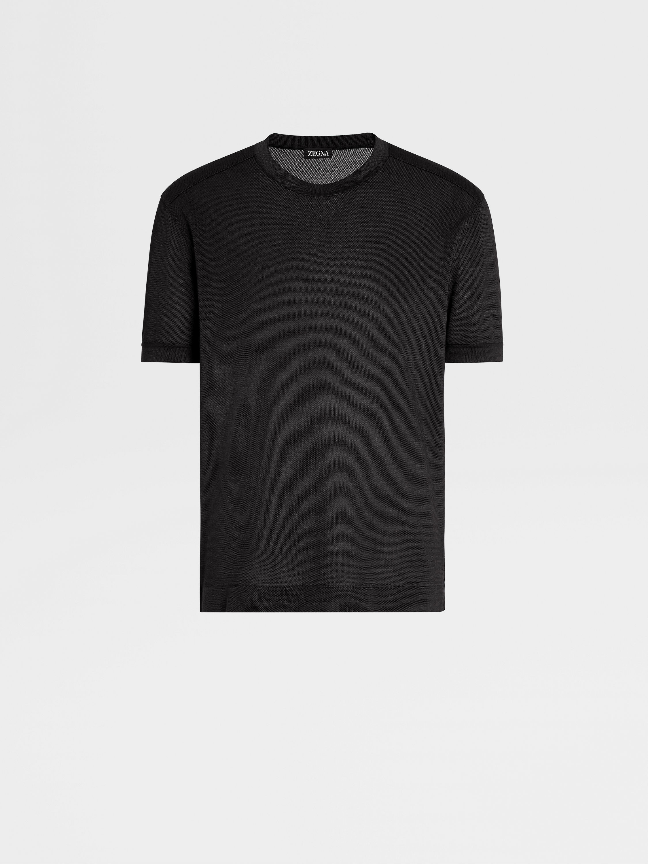 Black Zegna Silk T-shirt Main product photo