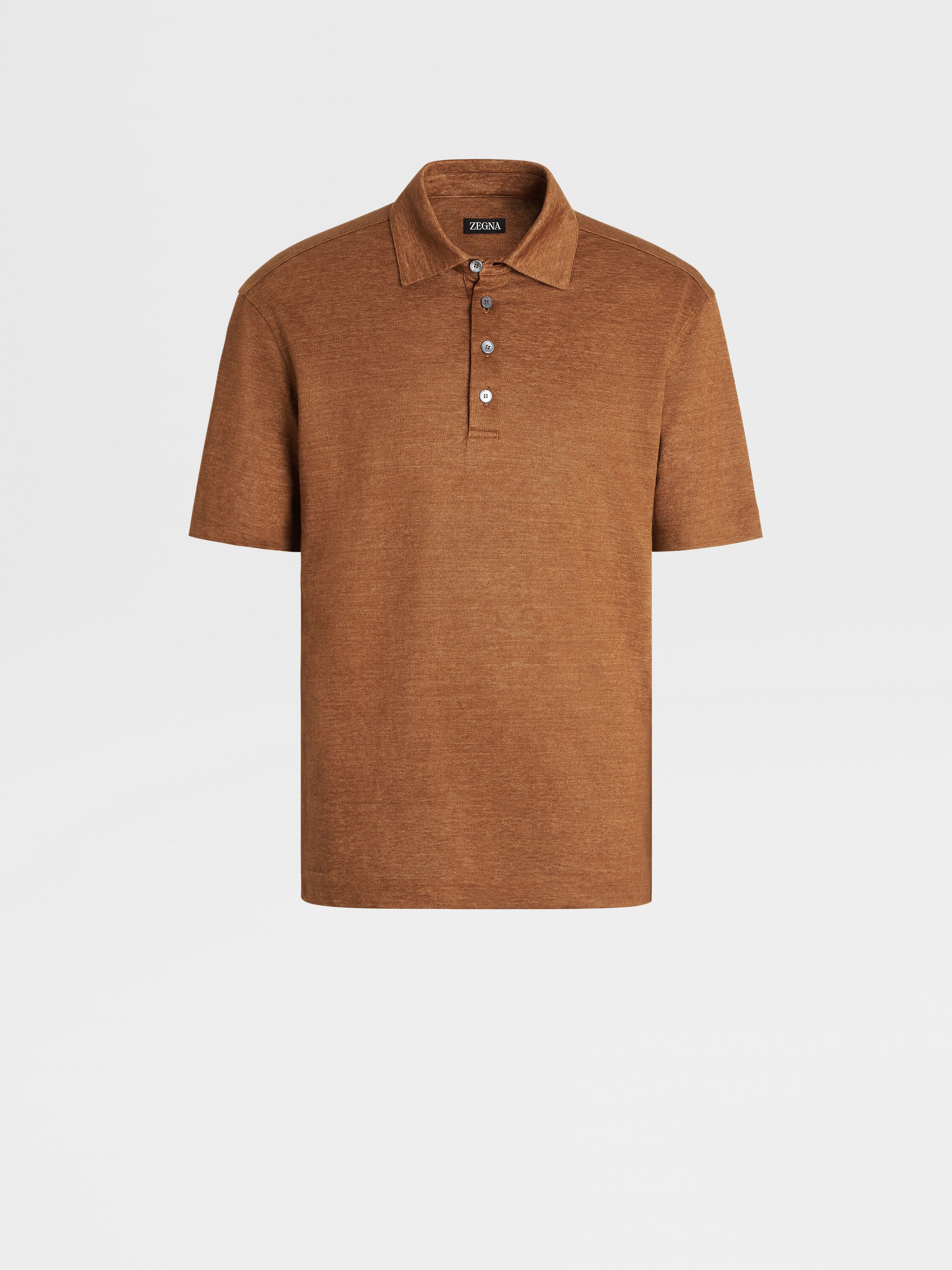 Foliage 色亚麻 Polo 衫 产品主图