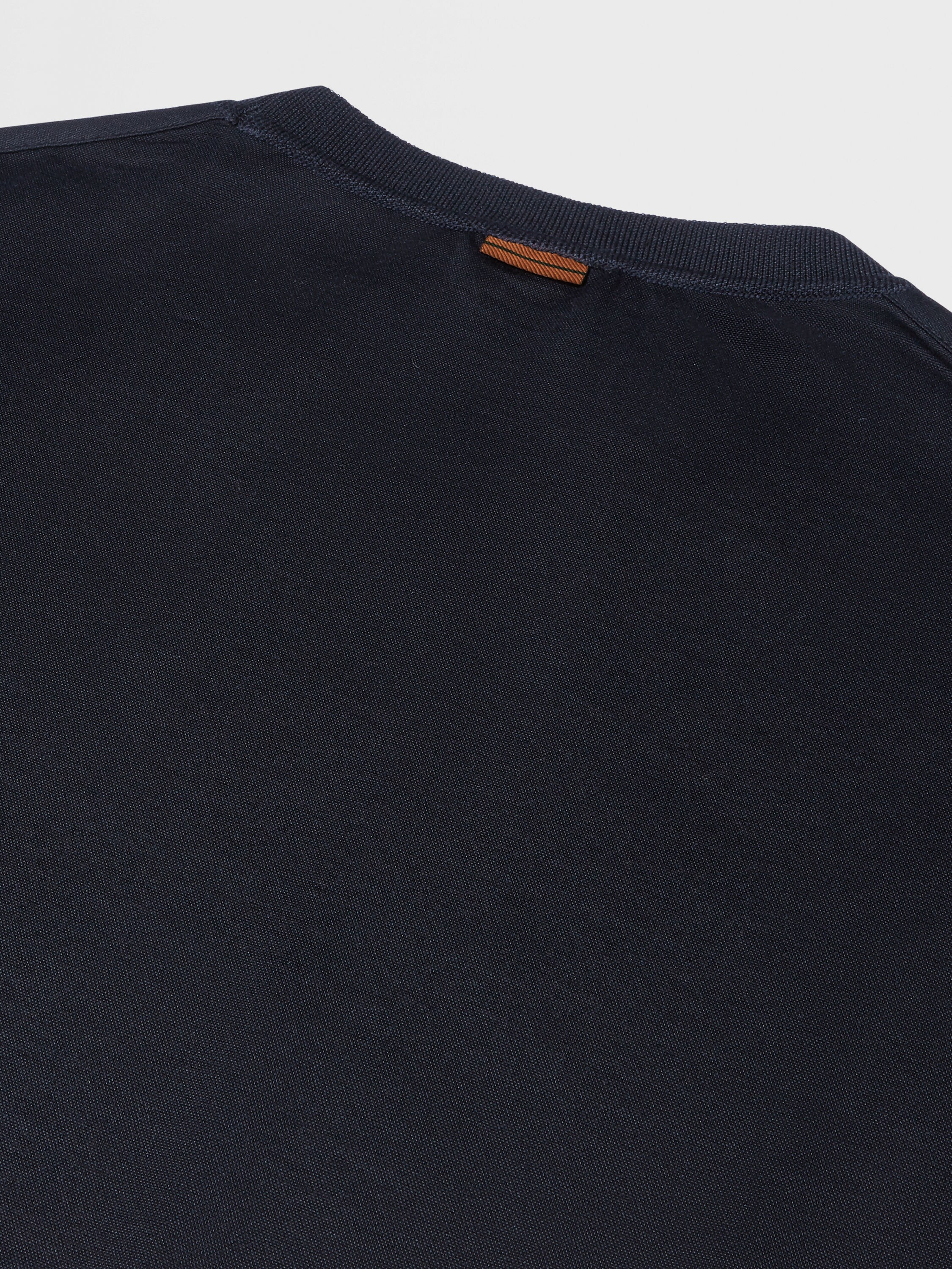 海军蓝 Leggerissimo 棉质及桑蚕丝 T 恤 產品細節圖 #3