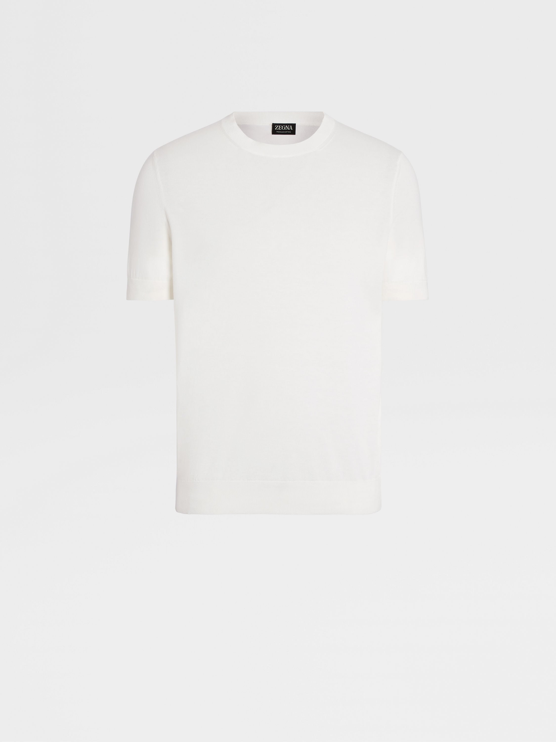 White Premium Cotton T-shirt