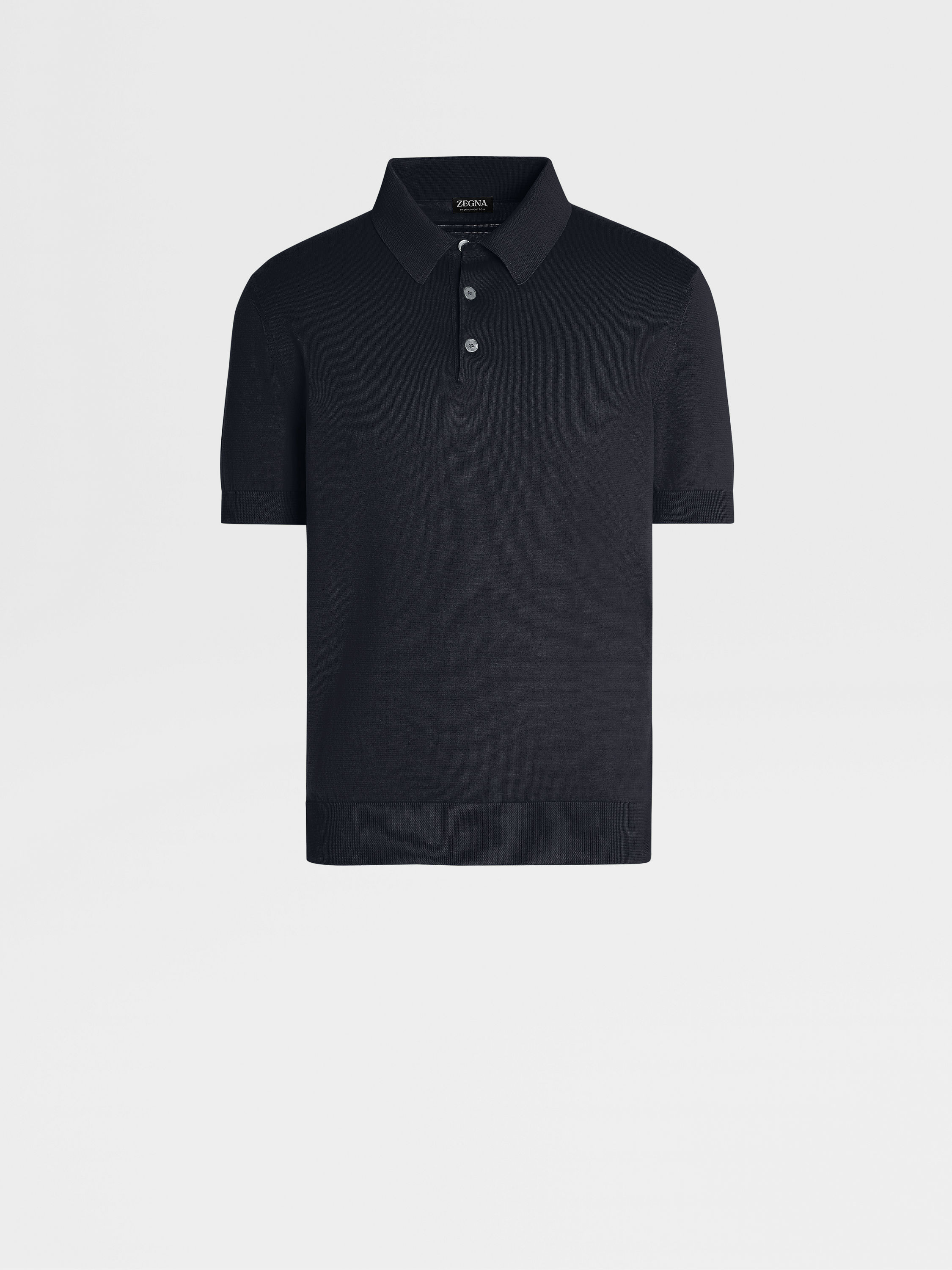 海军蓝 Premium Cotton Polo 衫