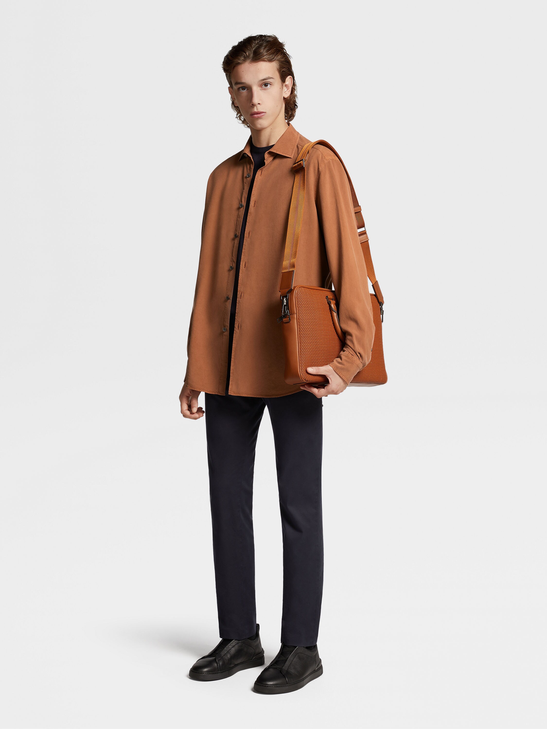 Navy Blue Premium Cotton Pants Product detail photo #5