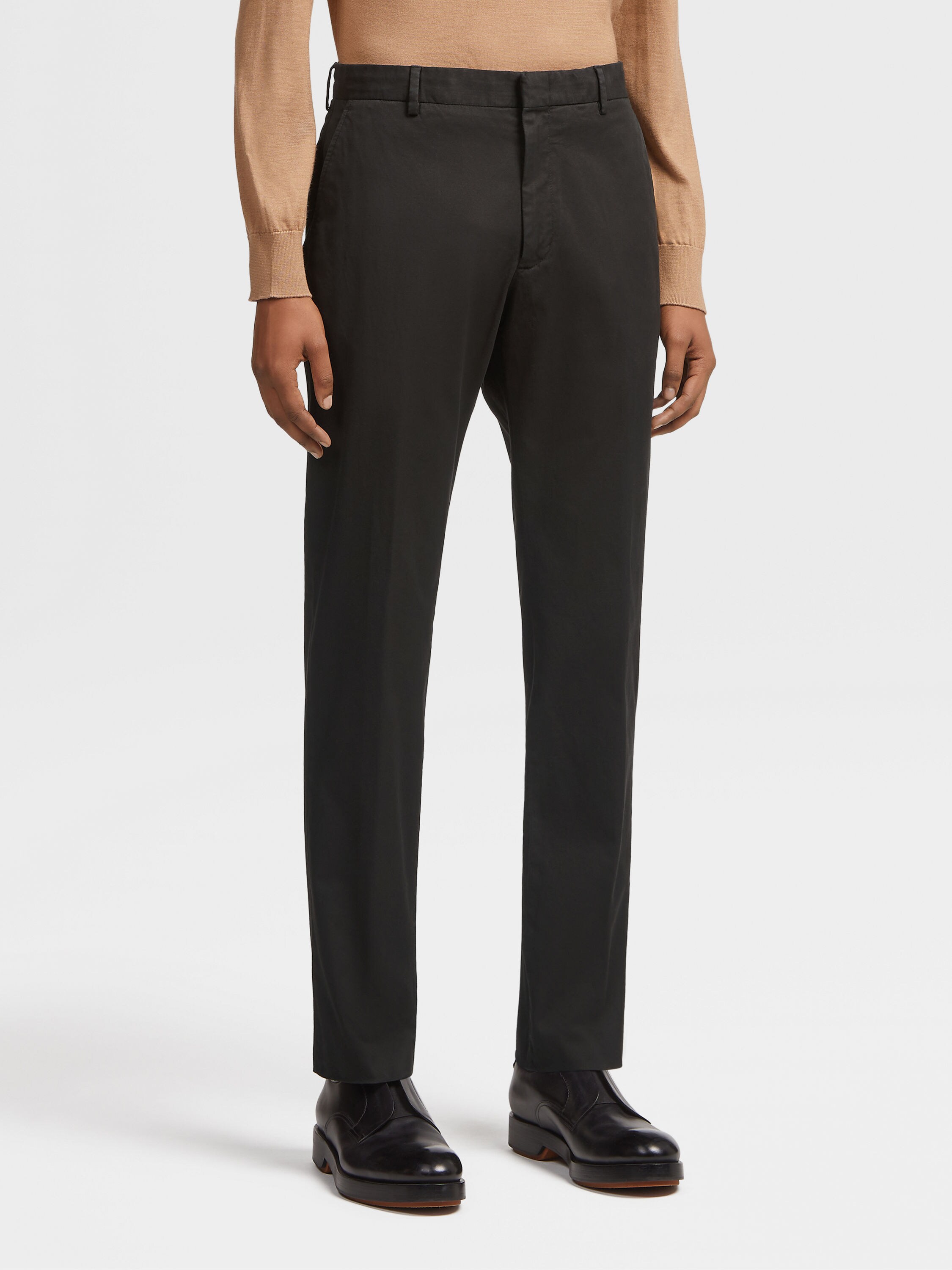 Black Premium Cotton Pants Product detail photo #1