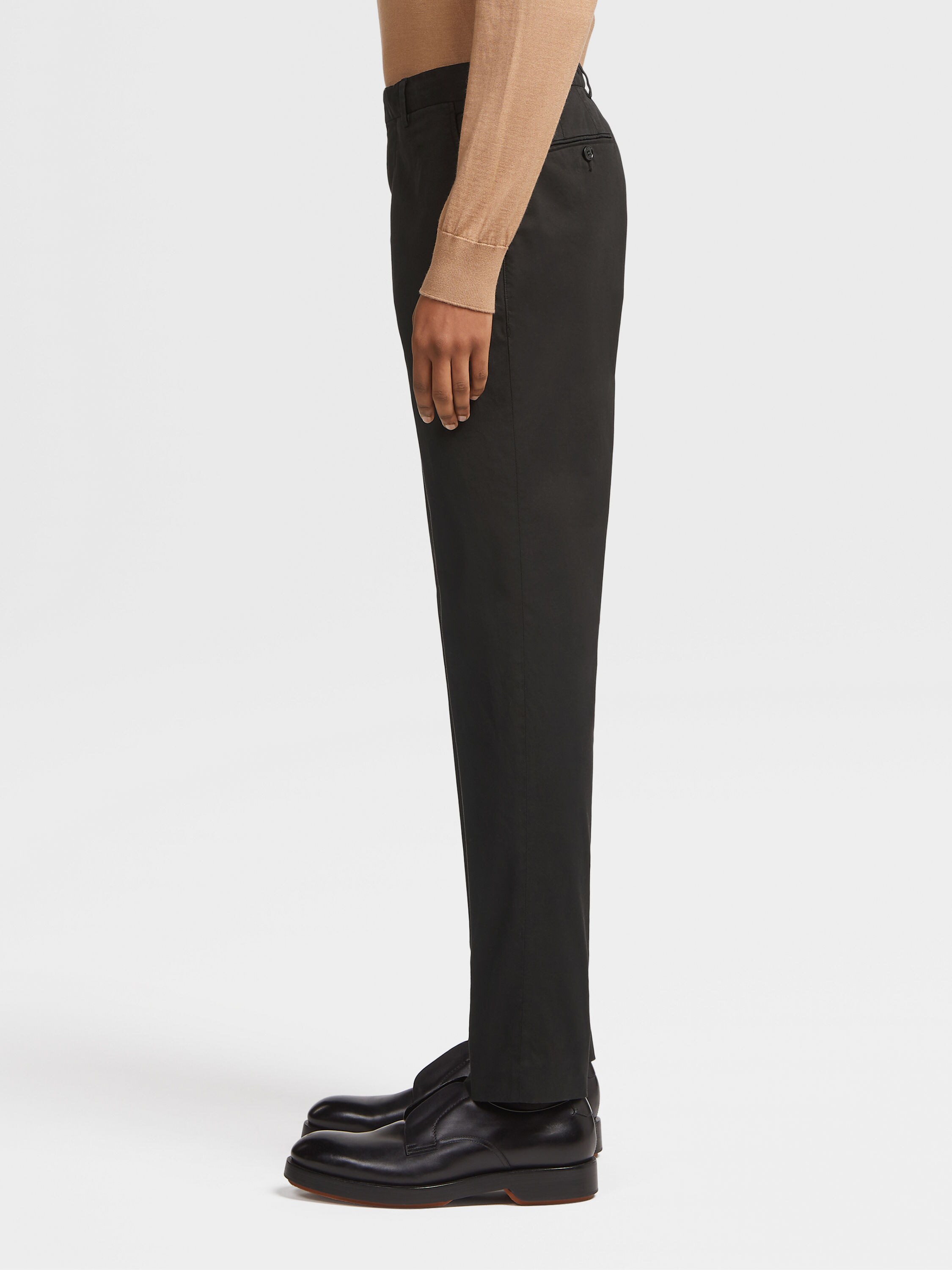 Black Premium Cotton Pants Product detail photo #3