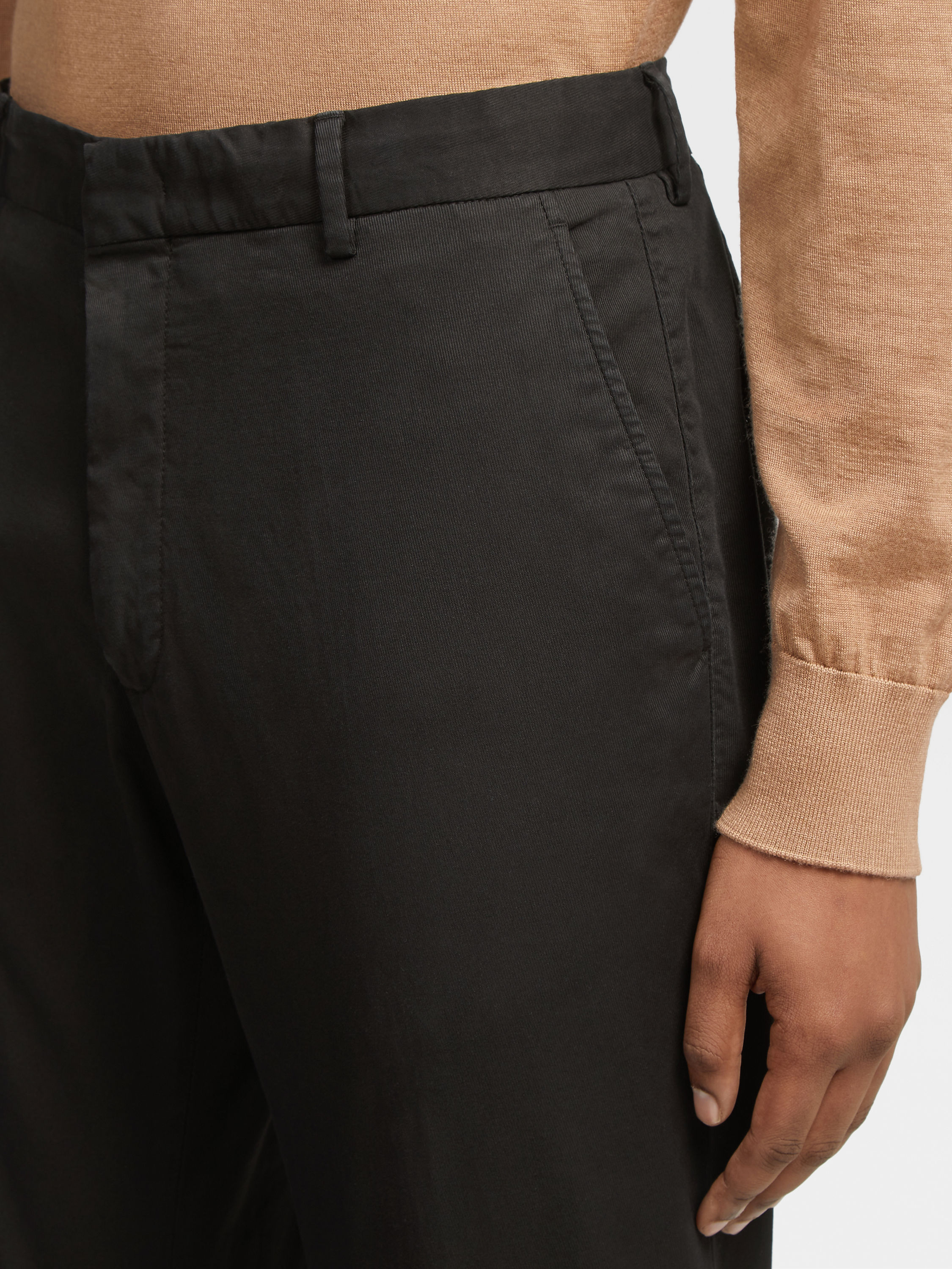 Black Premium Cotton Pants Product detail photo #4