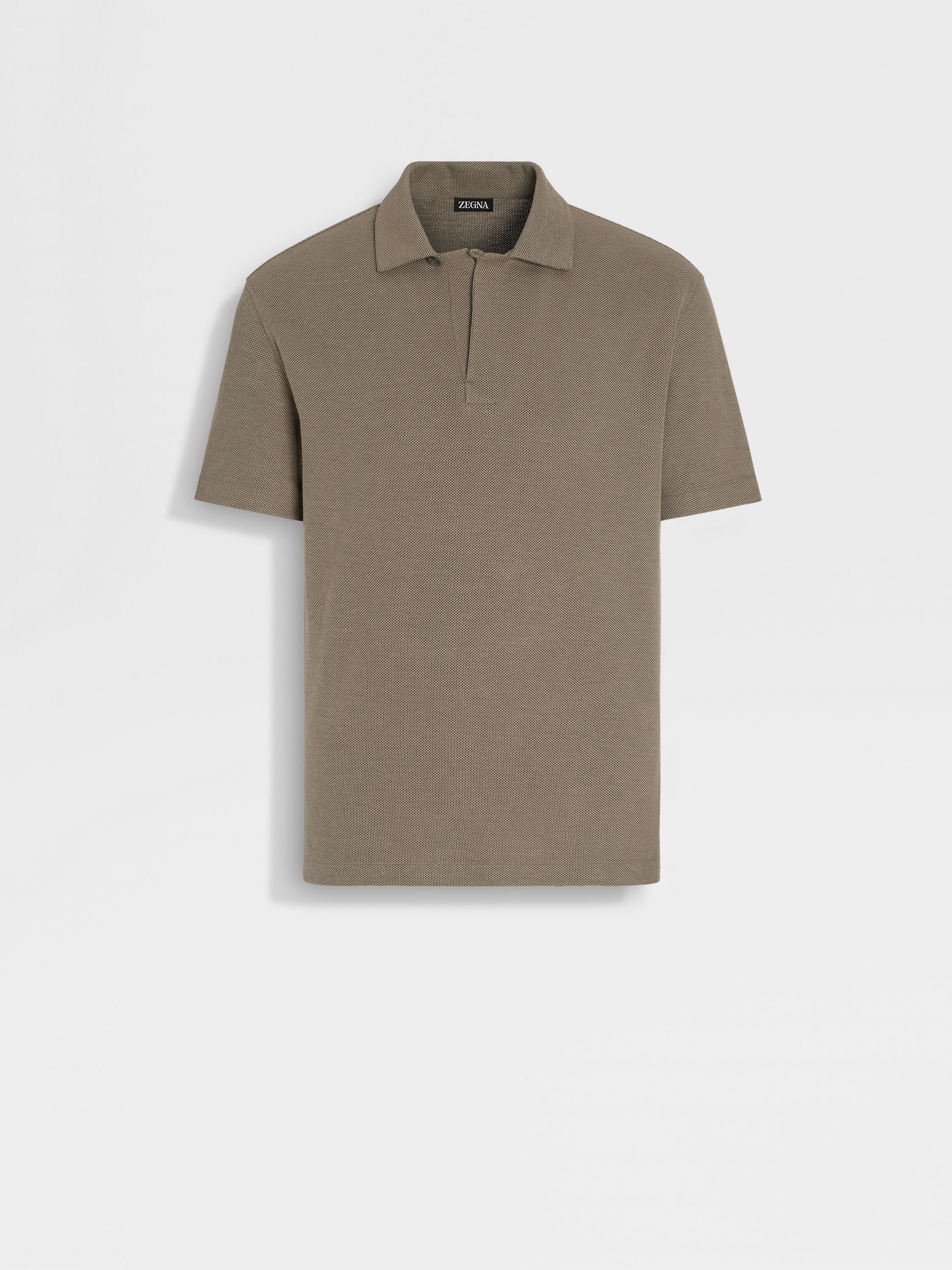 Olive Green Cotton Polo Shirt