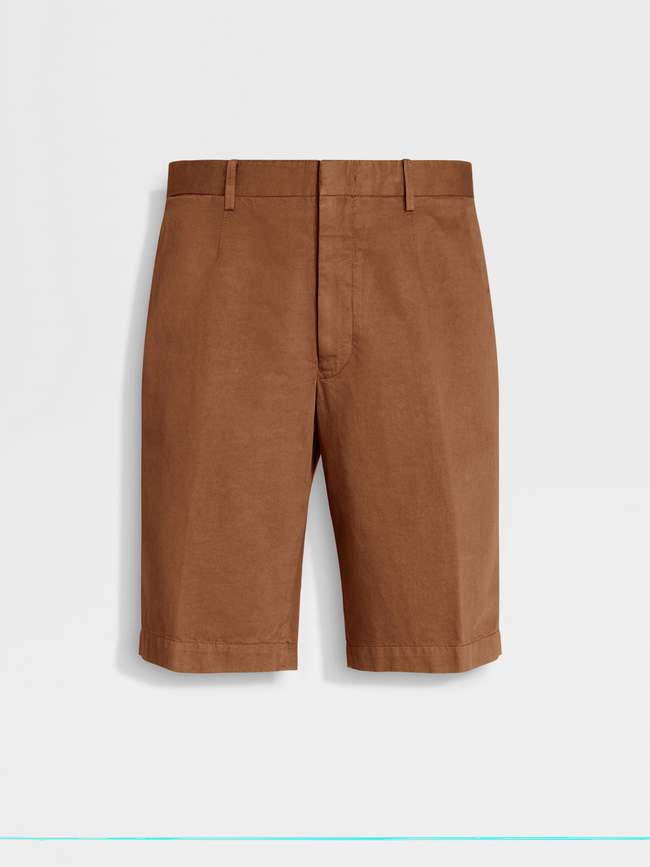 Dark Foliage Summer Chino Cotton and Linen Short Pants