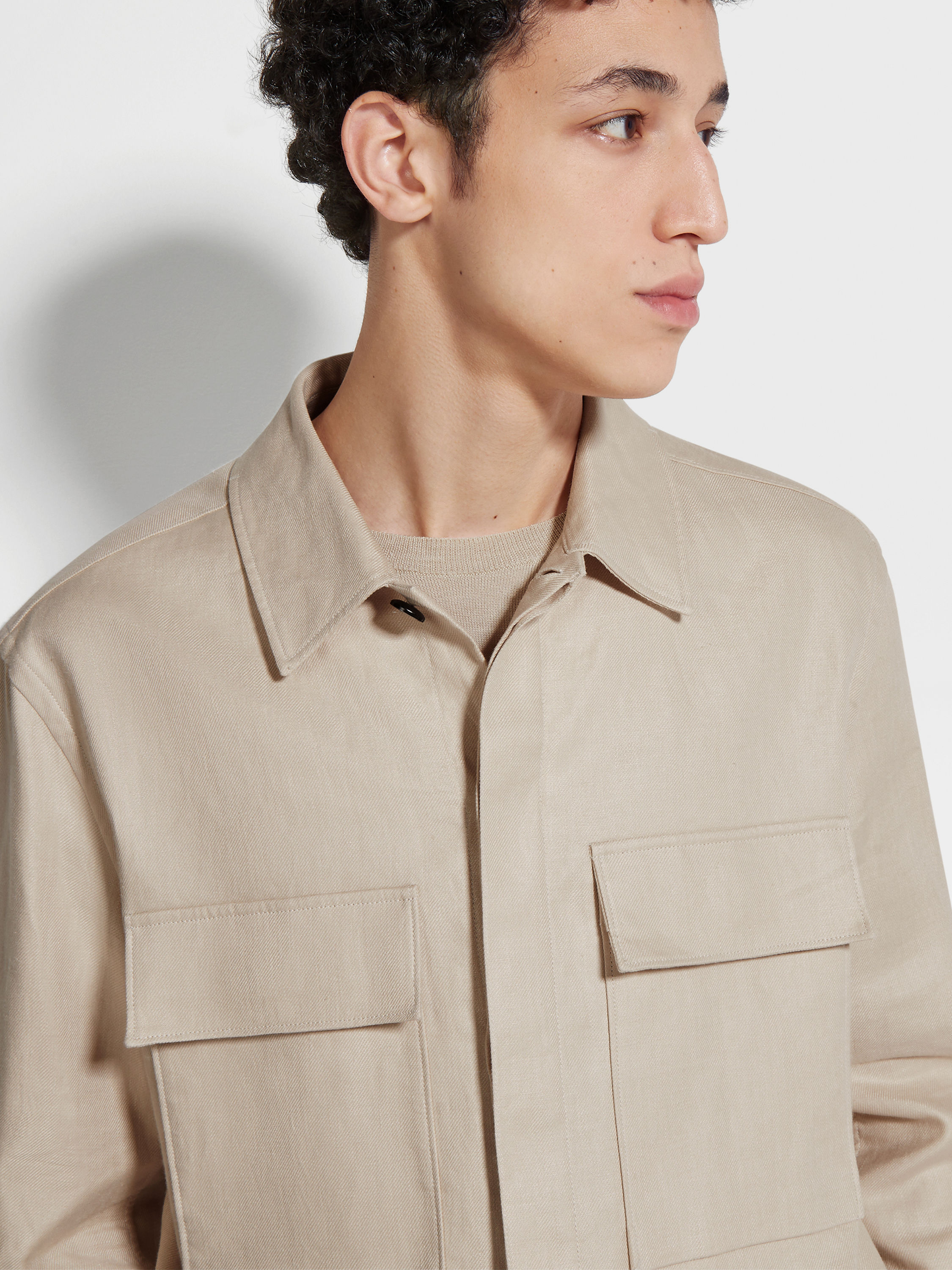 Oasi Lino Overshirt Product detail photo #2