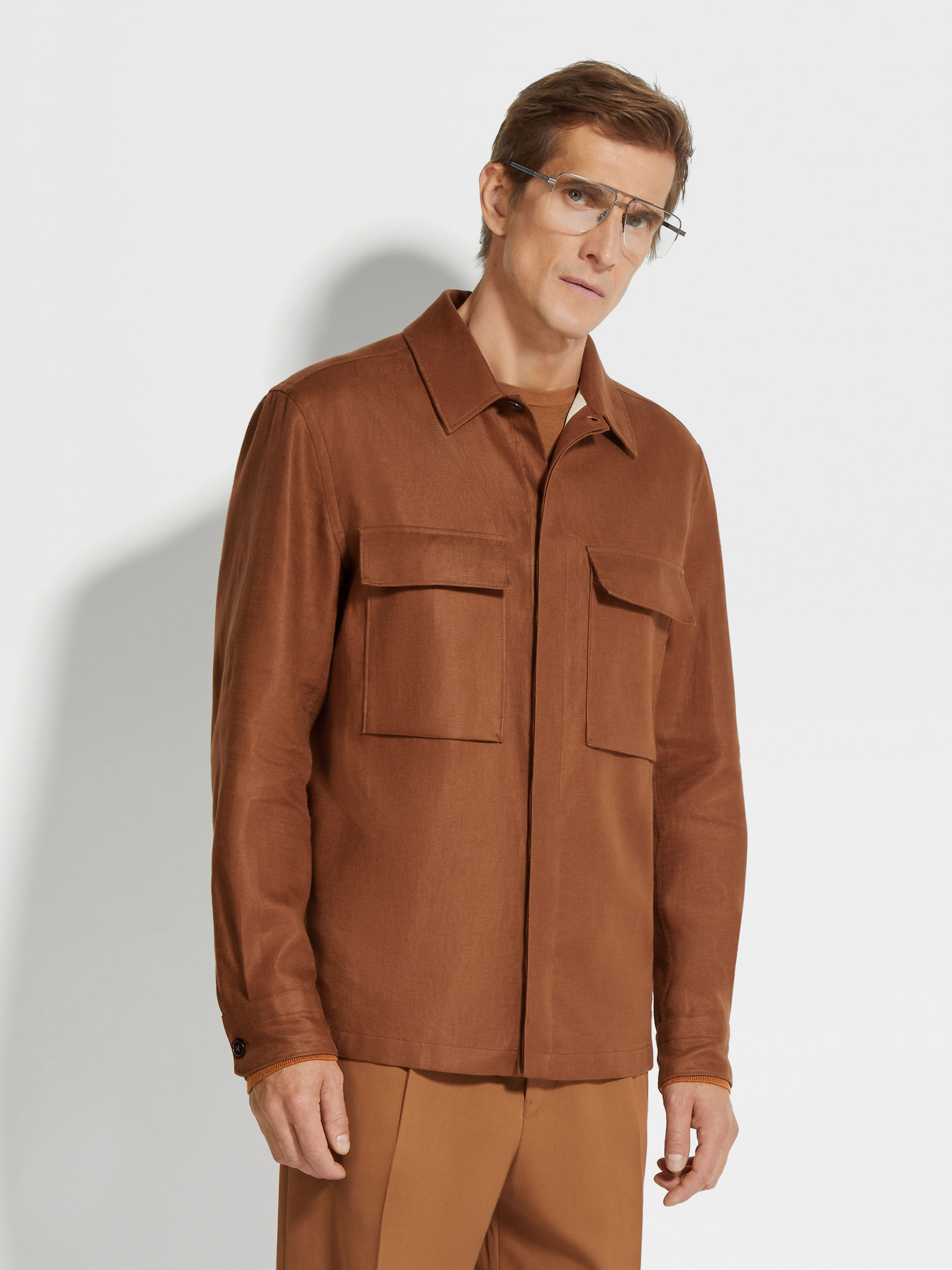 Oasi Lino Overshirt Product detail photo #3