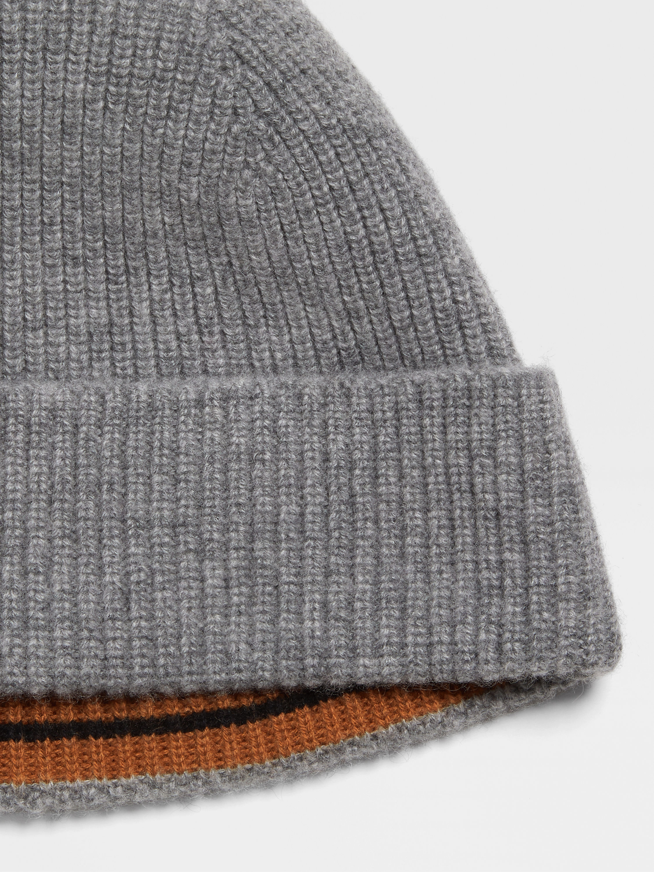 Grey Mélange Oasi Cashmere Beanie Product detail photo #1