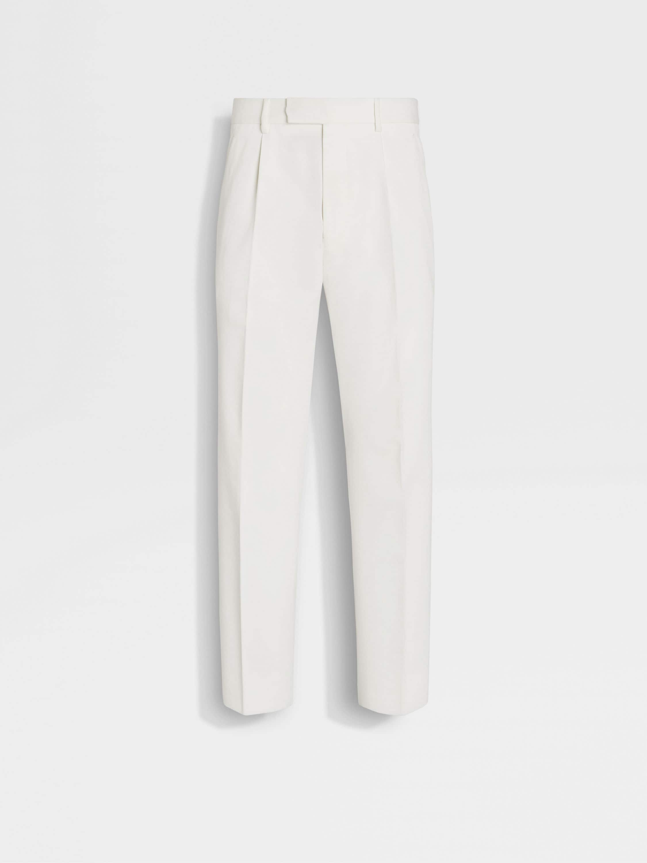 White Cotton and Wool Pants Main product photo