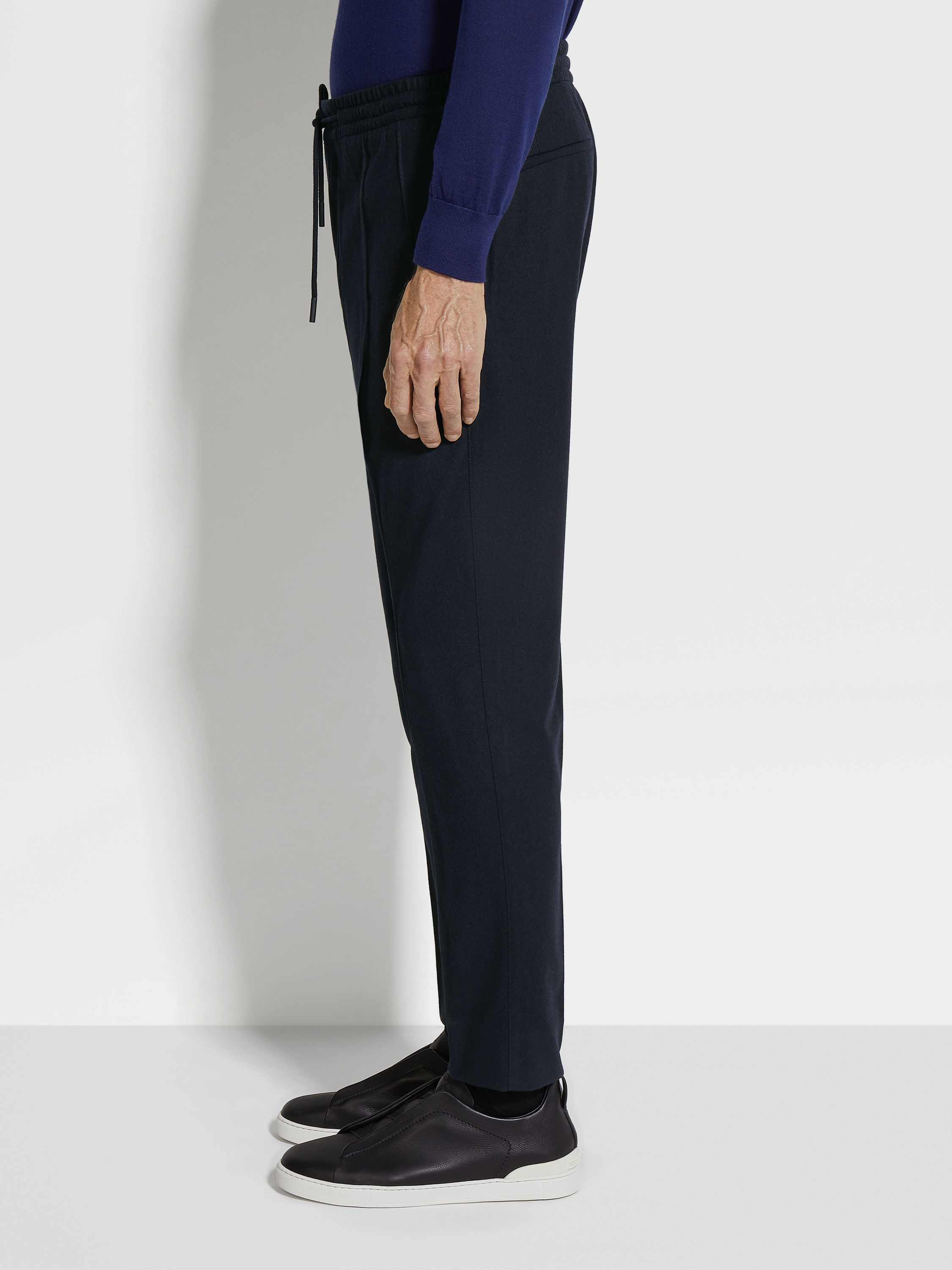 Navy Blue 15milmil15 Wool Joggers Product detail photo #2