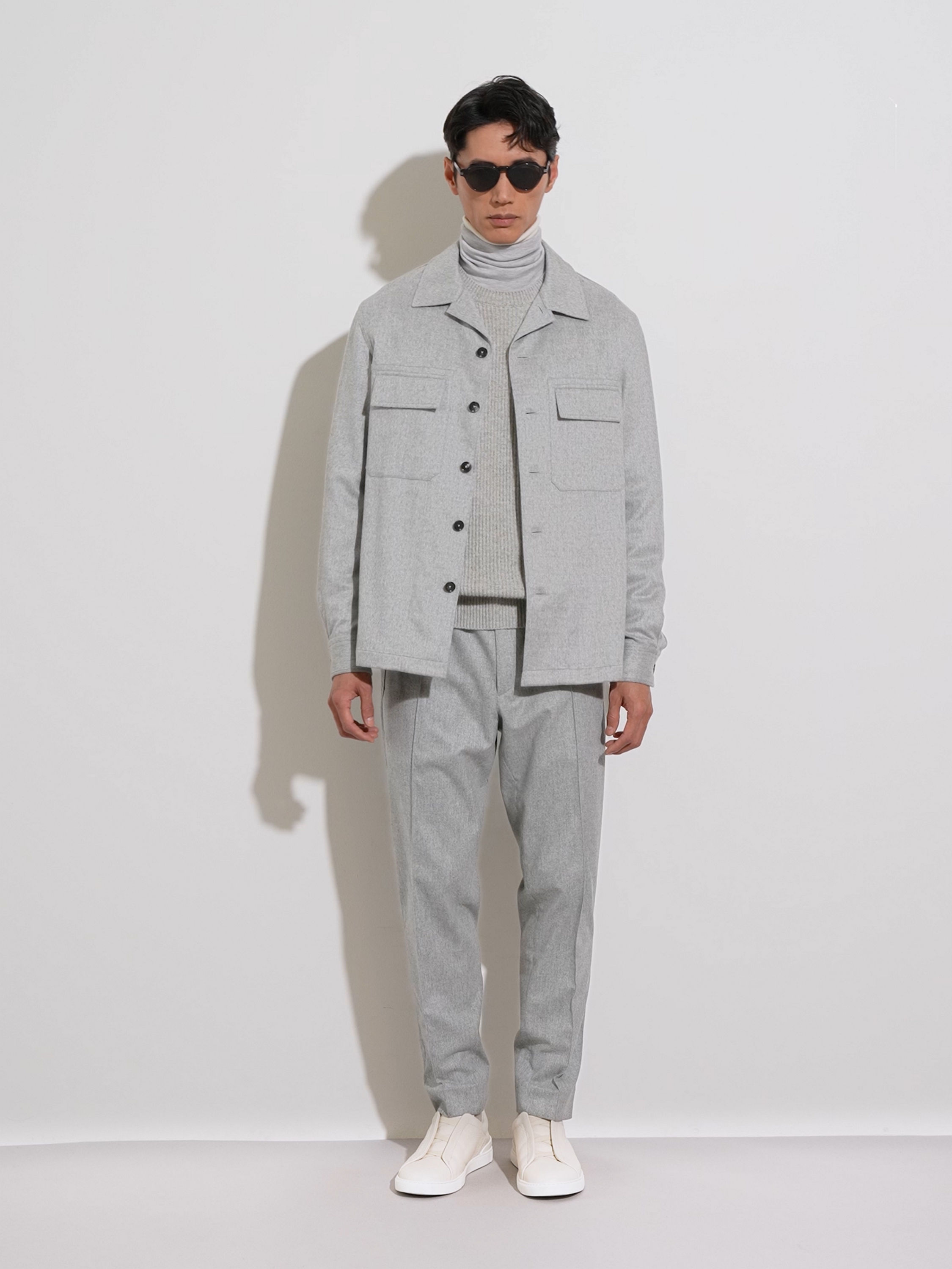 Grey Mélange 15milmil15 Wool Joggers